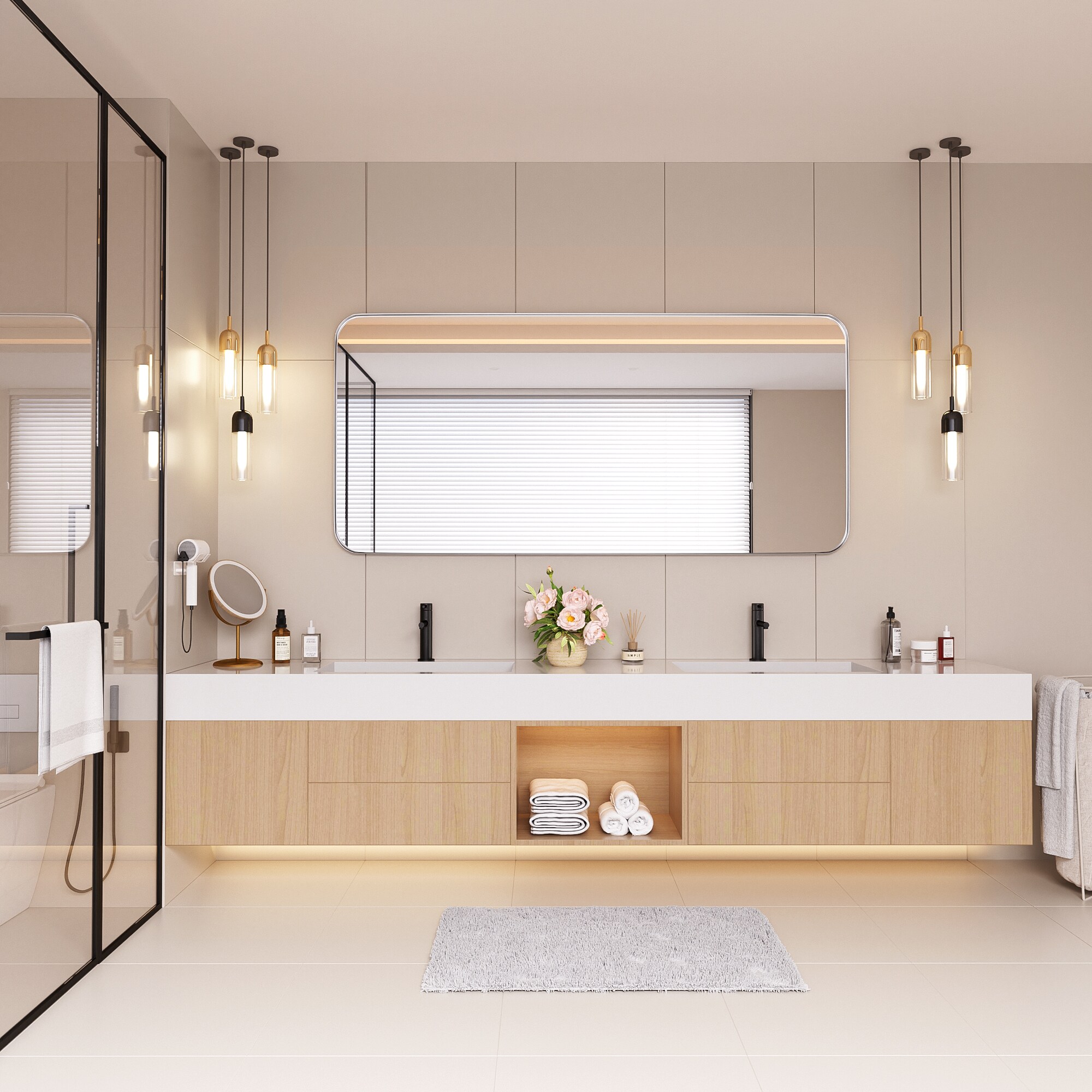 LOVMOR Y-TM6028-S Framed-Bath-Mirrors - View #5