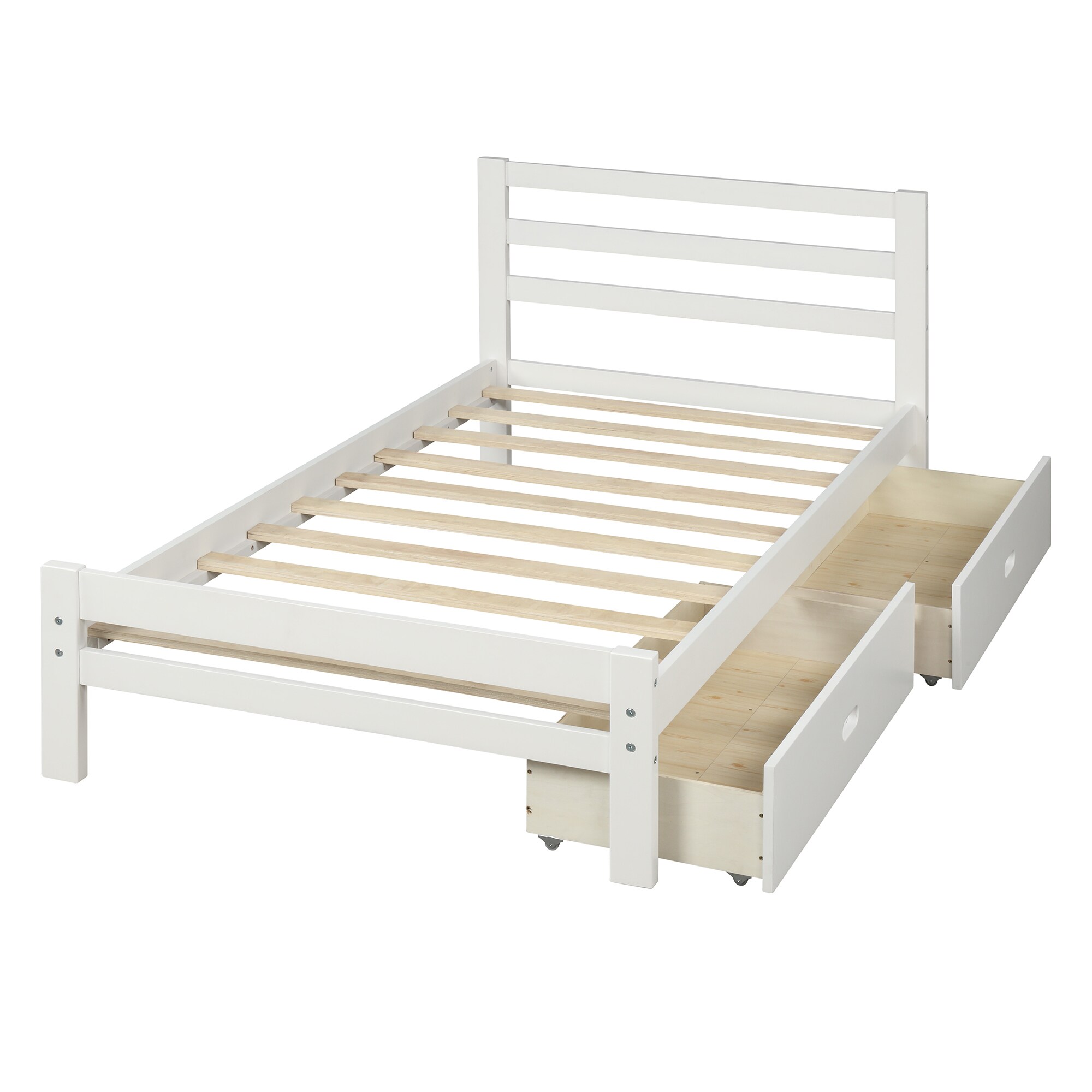 Wood platform bed Bedroom Furniture at Lowes.com