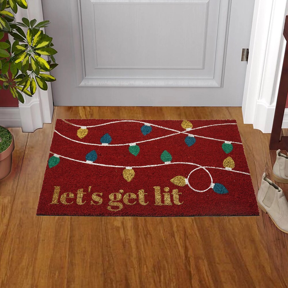 Christmas Runner Rug Area Rug for Hallway Kitchen Bedroom Living Room,  Absorption Anti-Slip Christmas Rugs Door Mat Indoor Entry Rug Floor Carpet  for Xmas Holiday Decoration Gifts, 2x6 ft 