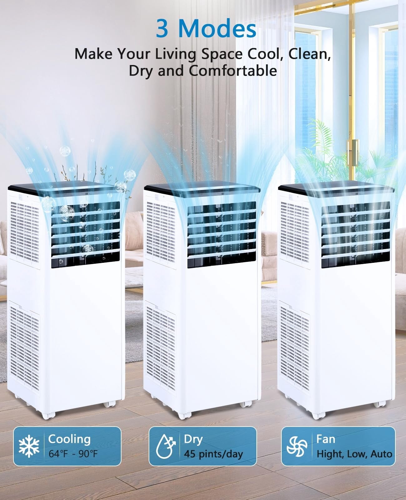 GAOMON LSPPJOK-U2QI8G1LWY Portable-Air-Conditioners - View #3