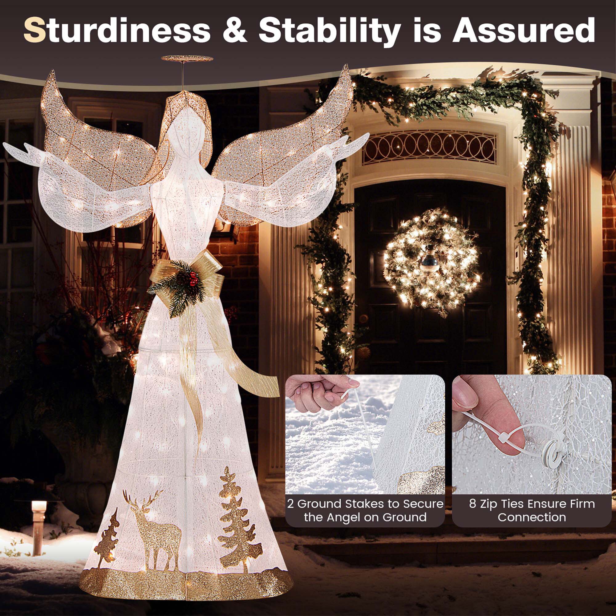 Costway LWS00728 Table-Christmas-Decorations - View #3