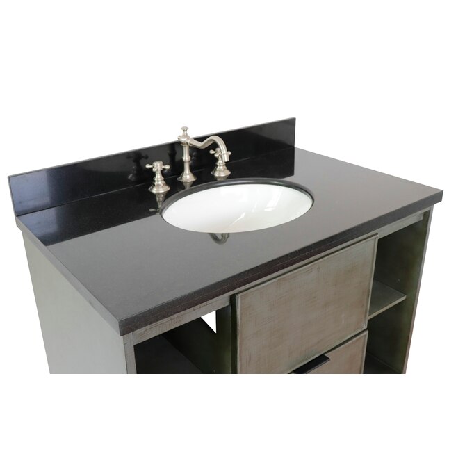 Bellaterra Home LV0502-LY Single Vanity- Cab only 36-in Linen Sage Bellaterra Home LV0502-LY Single Vanity- Cab only 36-in Linen Sage
