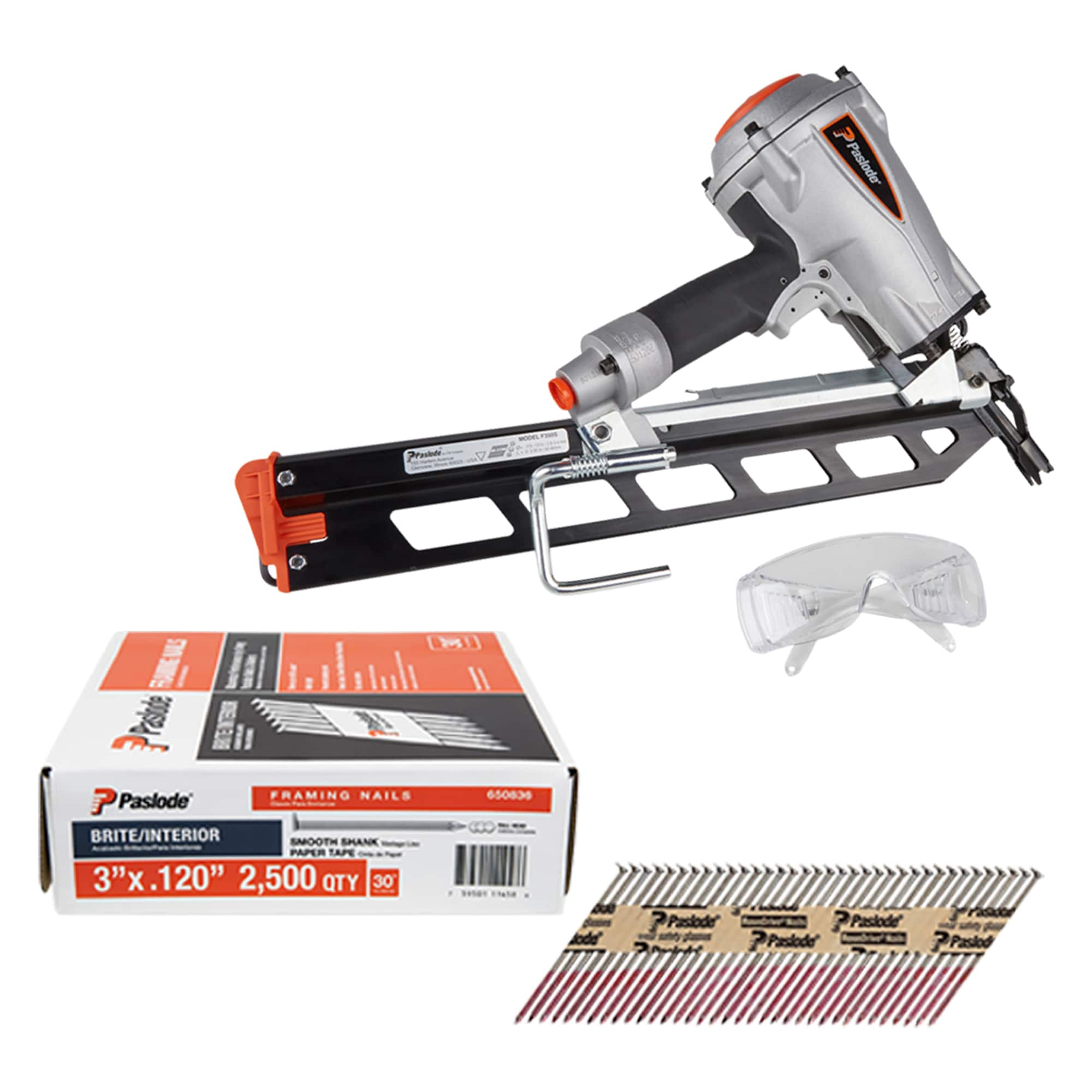 Shop Paslode 30 Degree Pneumatic Framing Nailer with 3"x.120" Brite