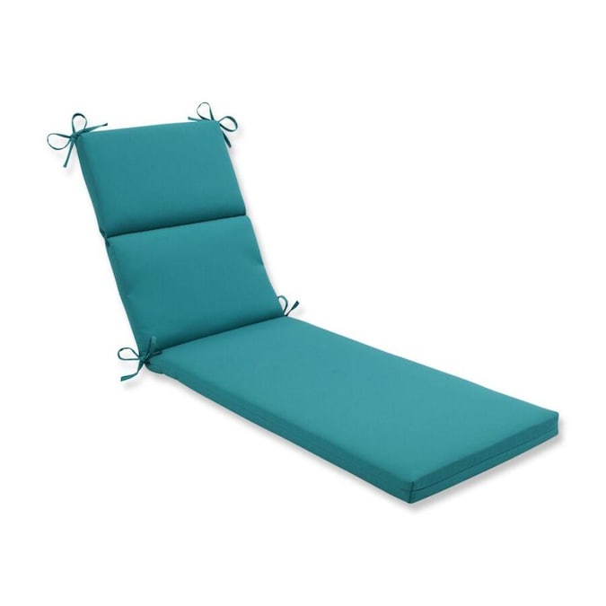 Pillow Perfect Colefax Aquamarine Blue Patio Chaise Lounge Chair Cushion In The Furniture Cushions Department At Com Patio Furniture Cushions, Memory Foam Chair Pad Bed Bath And Beyond