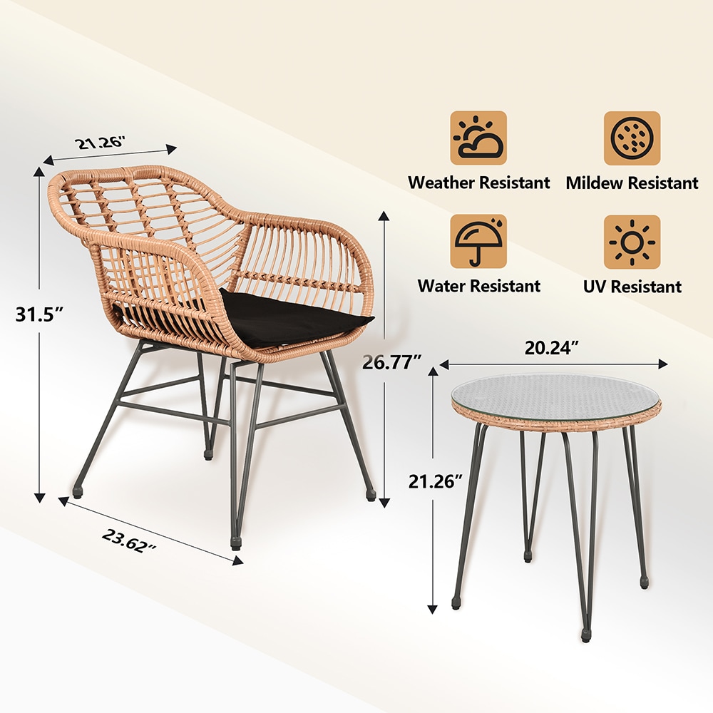 Grearden HZ013-GRY-GR Patio-Conversation-Sets - View #4