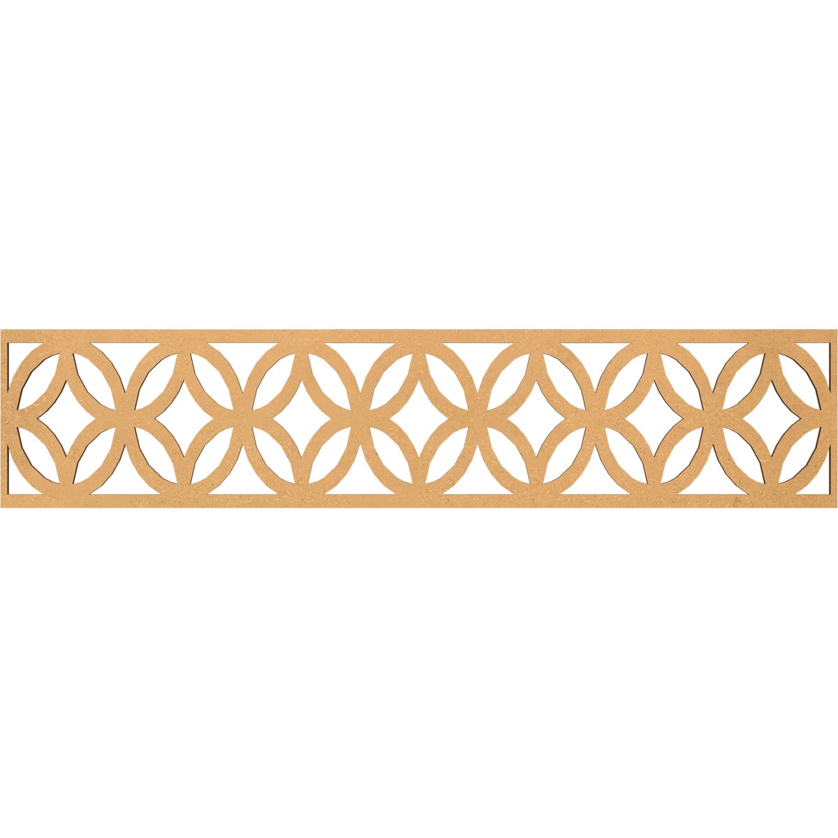 Ekena Millwork MLDA10X46CROMF Crosby Fretwork Flat Trim 10-in x 3.9-ft Brown Unfinished 2157812 Pierced Wall Panel Moulding