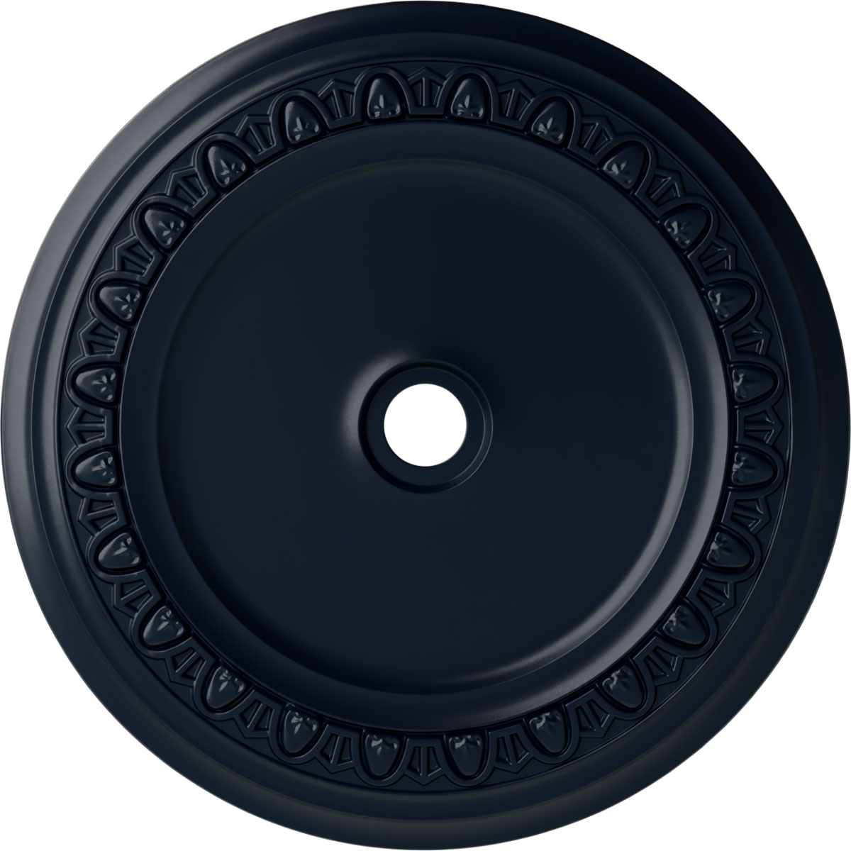 Ekena Millwork CM41CAMDF Caputo 41-in W x 41-in L Painted Midnight Dream Polyurethane Whole Ceiling Medallion