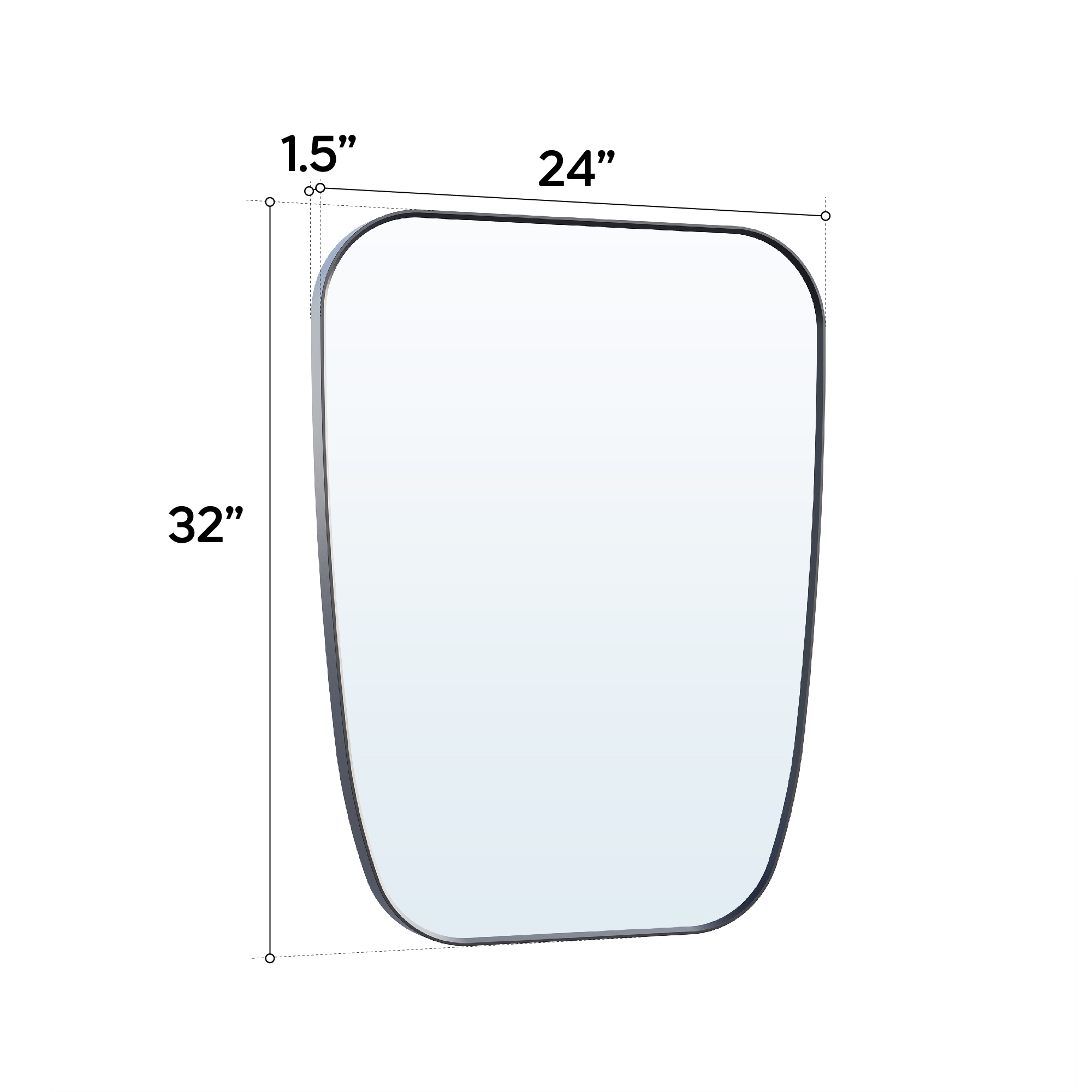 WELLFOR OUZ65489 Framed-Bath-Mirrors - View #4