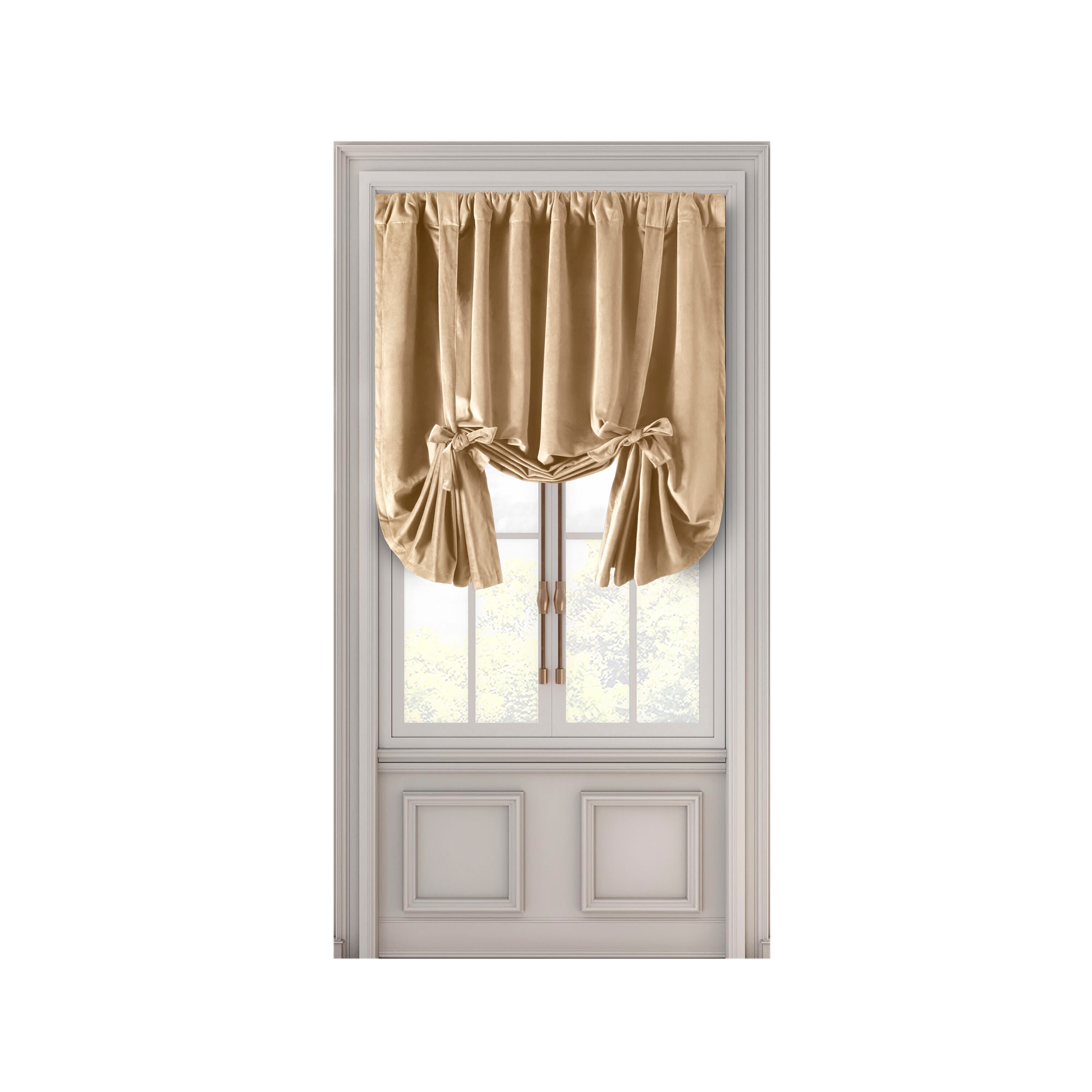 Ricardo Trading 02585-70-T63-02 63-Inches Champagne Blackout Standard lined Rod pocket Single curtain panel