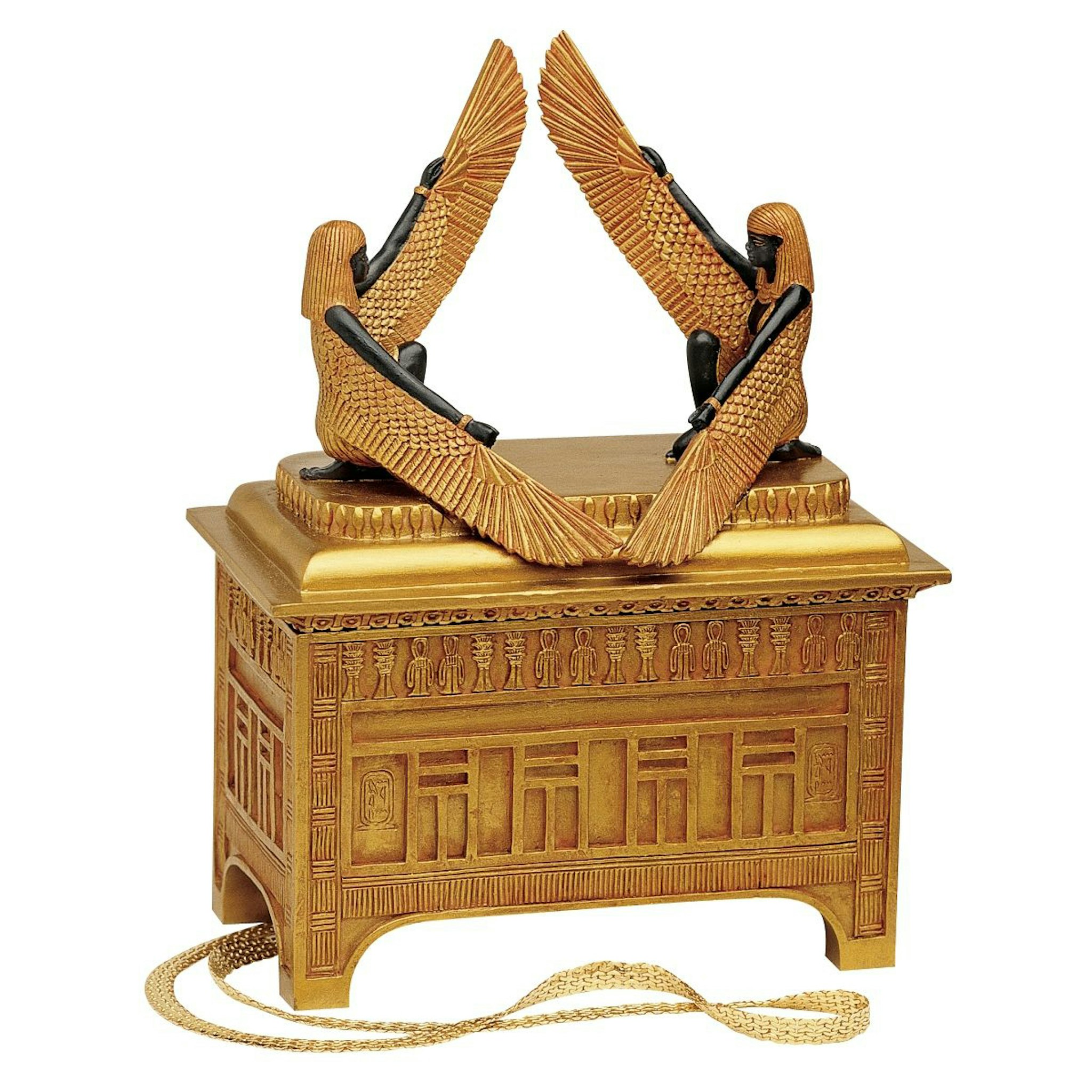 Design Toscano WU69580 Gold Resin Casual Decorative box