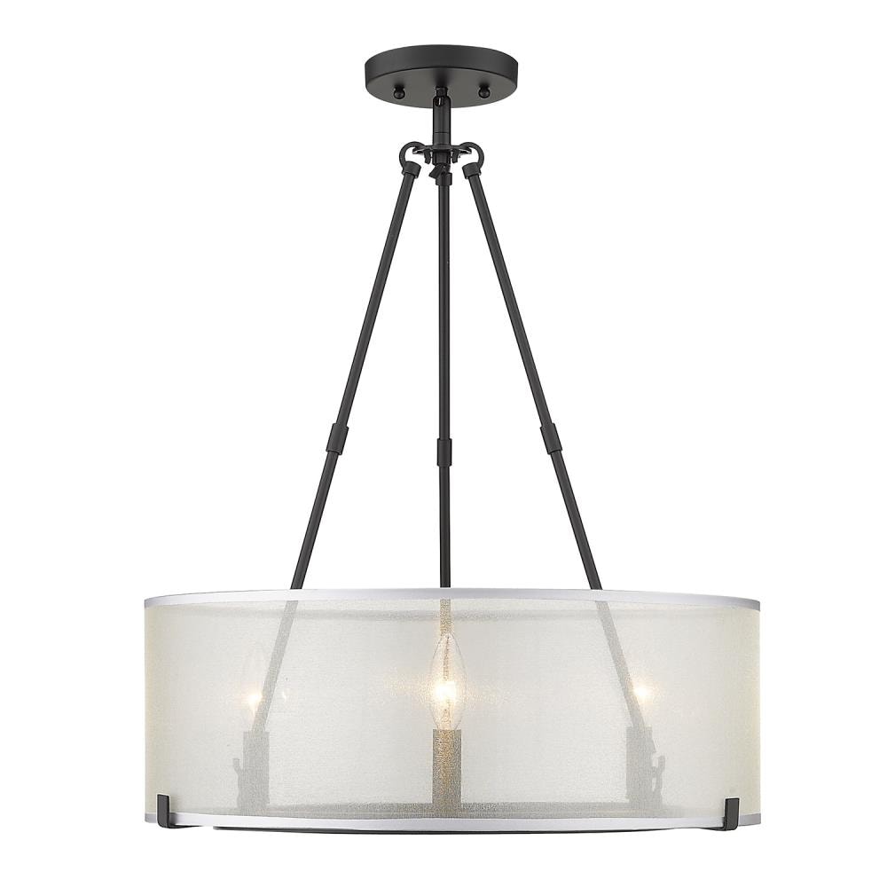 Golden Lighting 5019-3SF BLK flushmounts - View #4