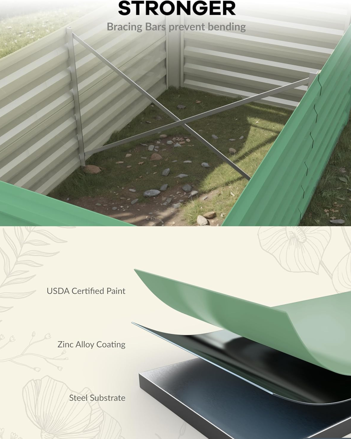 Der Rose LMXPHO-15G1-0910NAKD Raised-Garden-Beds - View #5