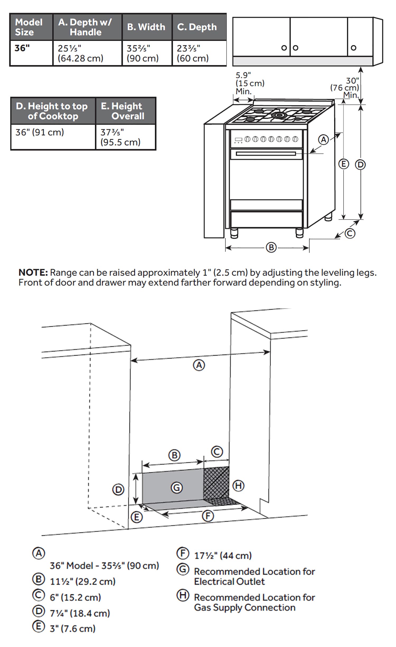 Empava EMP-36GR12 Freestanding-Gas-Ranges - View #2