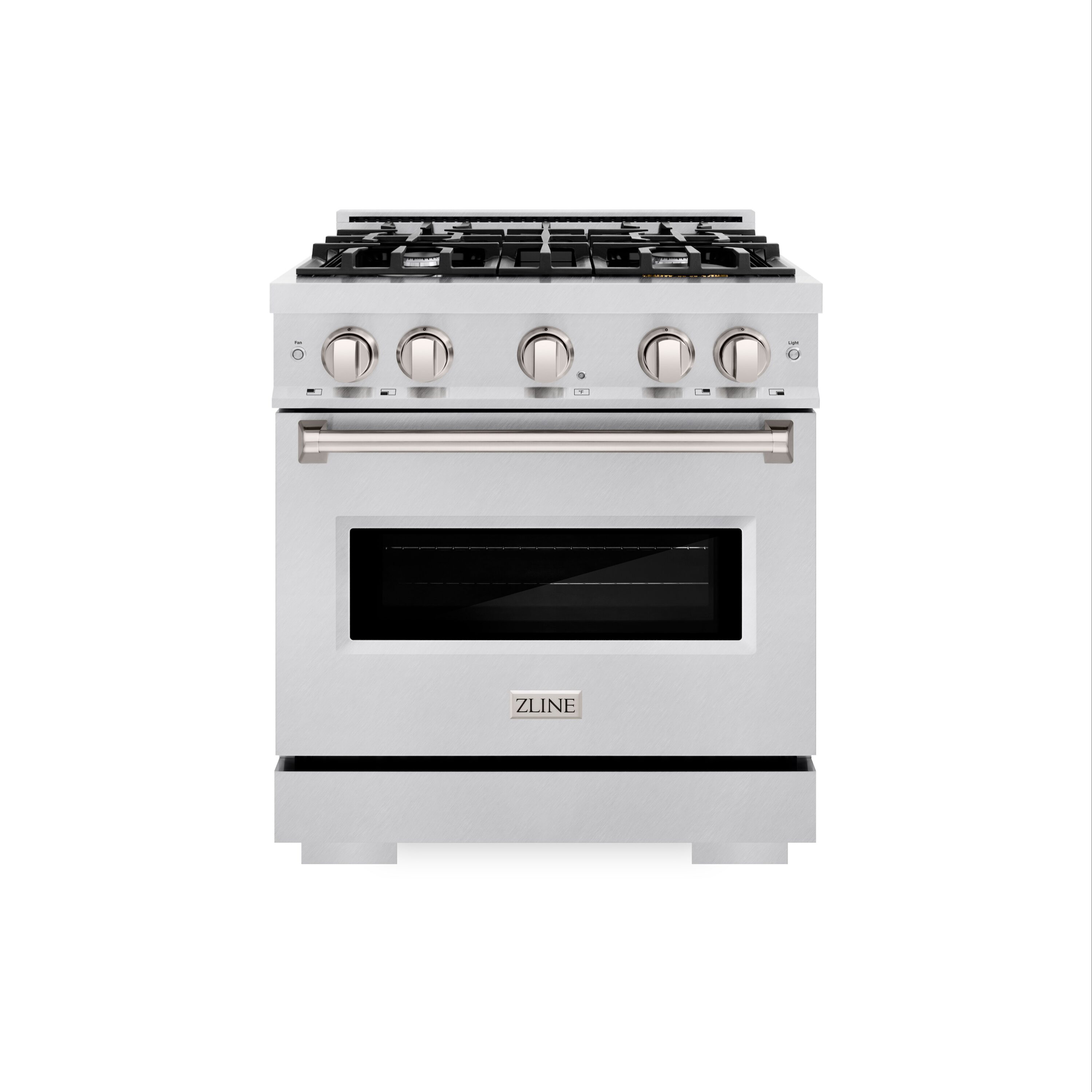 ZLINE KITCHEN & BATH CDRS-30 Classic 30-in Standard 4 burners Convection Oven Freestanding Dual Fuel Range ( Satin Stainless Steel )