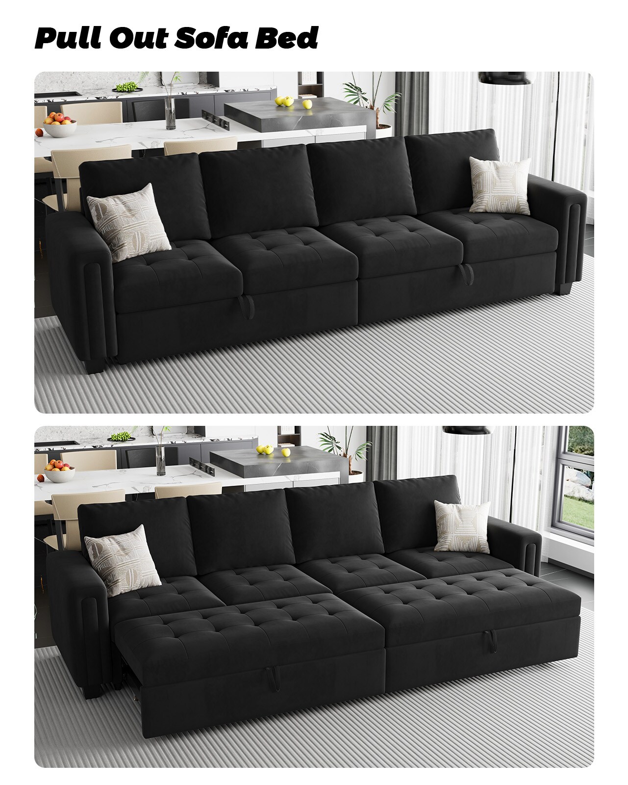 Belffin BF067-A2G-BLACK futons - View #6
