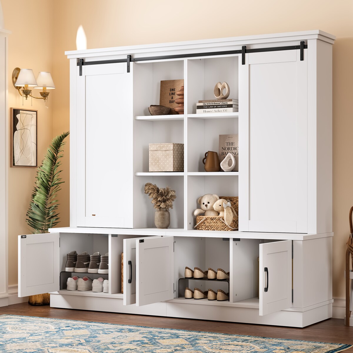 Streamdale Furniture Streamdale Multifunctional entryway cabinet with ...