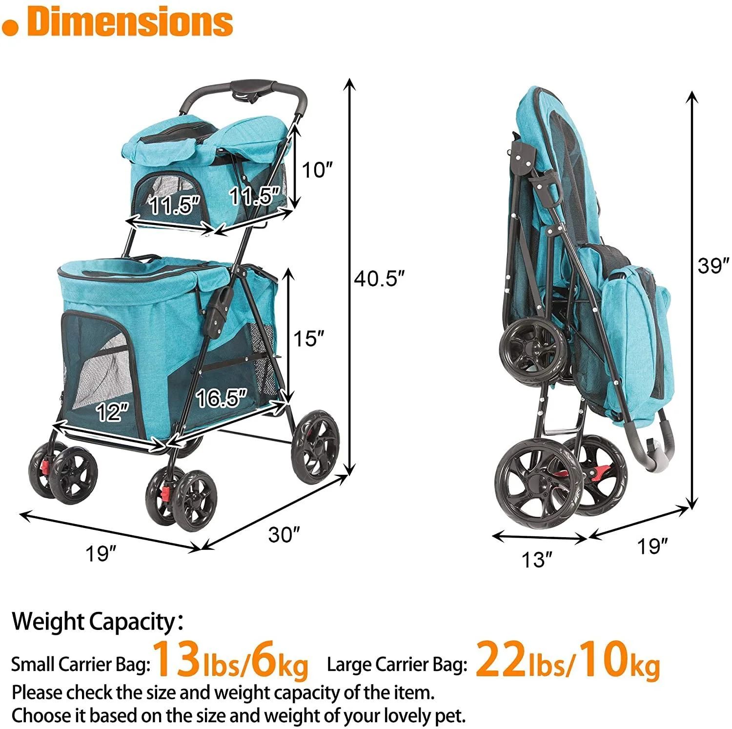 Siavonce ZX-I3VE7 Pet-Strollers - View #7