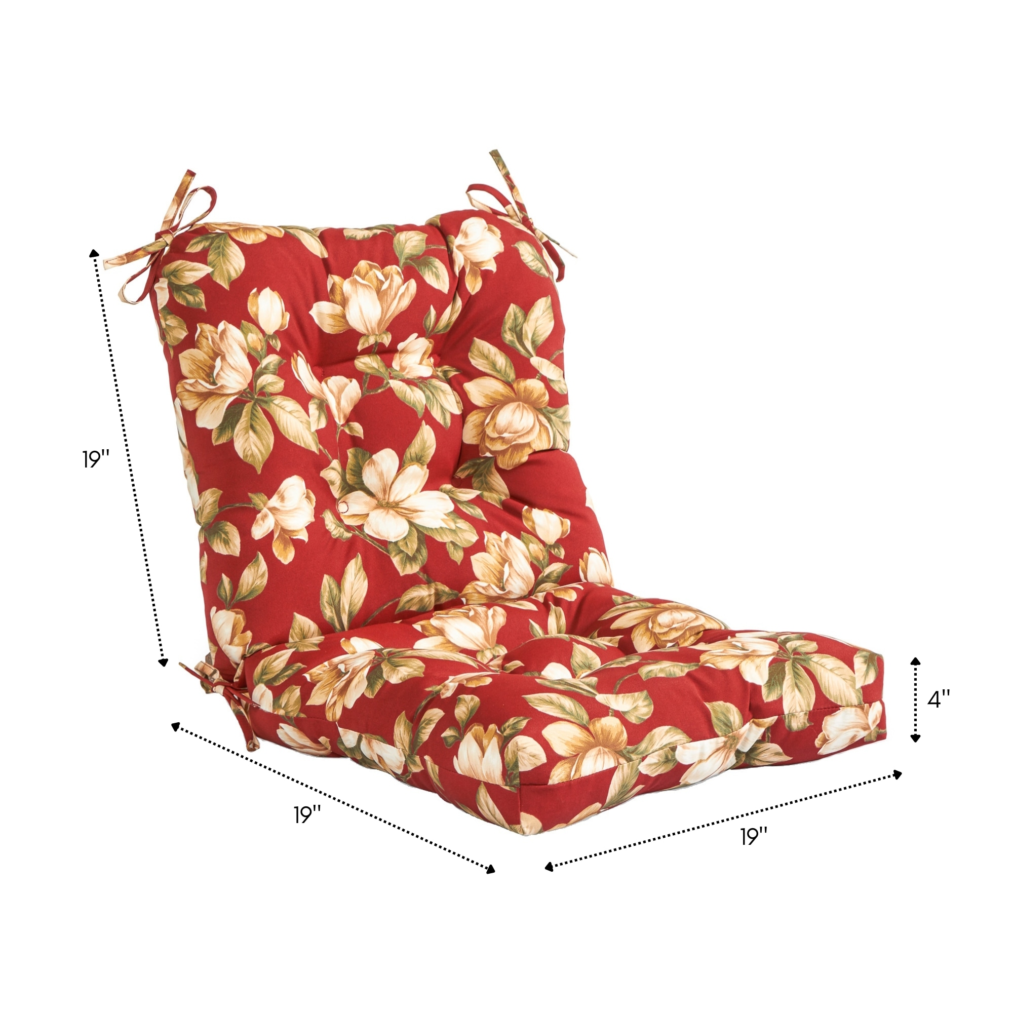 Greendale Home Fashions OC5808-ROMAFLORAL Patio-Furniture-Cushions - View #7