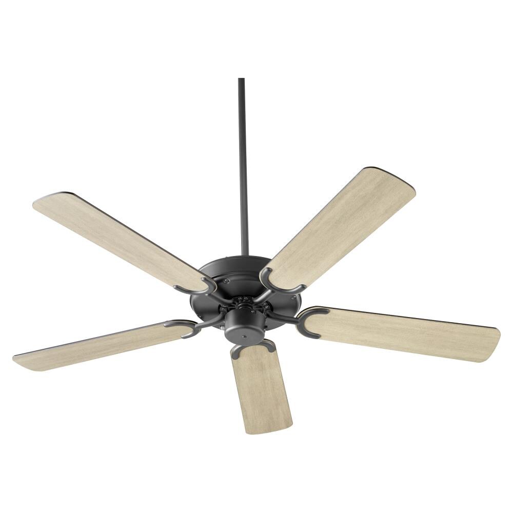 Quorum International 6525-59 Virtue 52-in Matte Black Indoor Ceiling Fan (5-Blade)