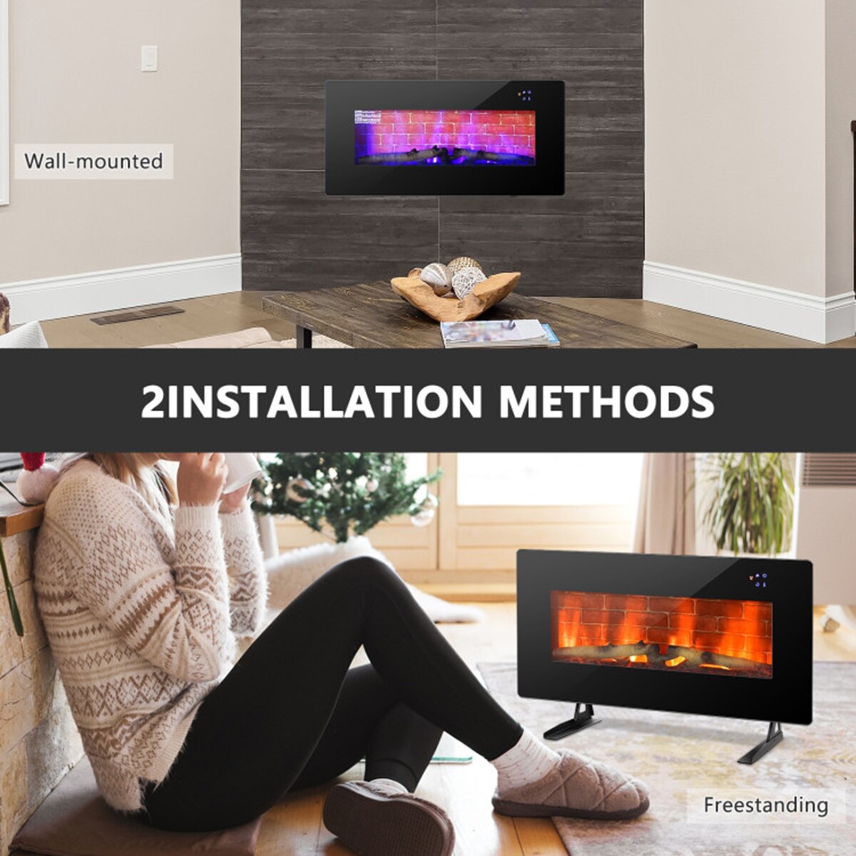 Clihome CL-BKUS-10068 Electric-Fireplaces - View #6