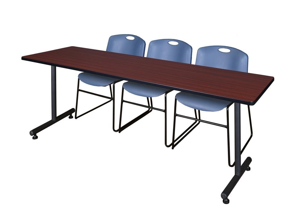 Regency MKTRCT8424MH44BE Training Brown 4-Person Training Table (84-in W x 29-in H)