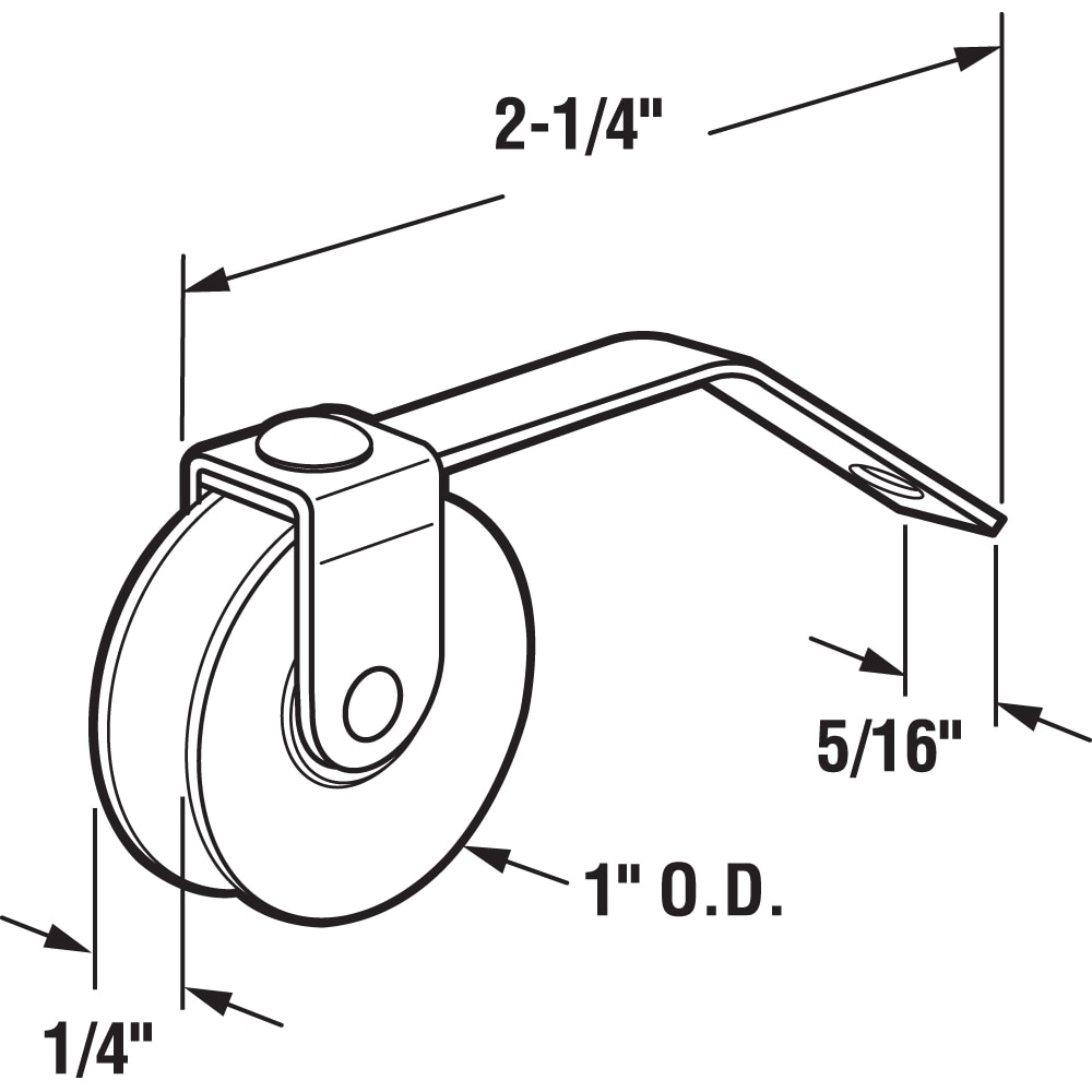 Prime-Line B 609 Sliding-Screen-Door-Rollers-Assem - View #2