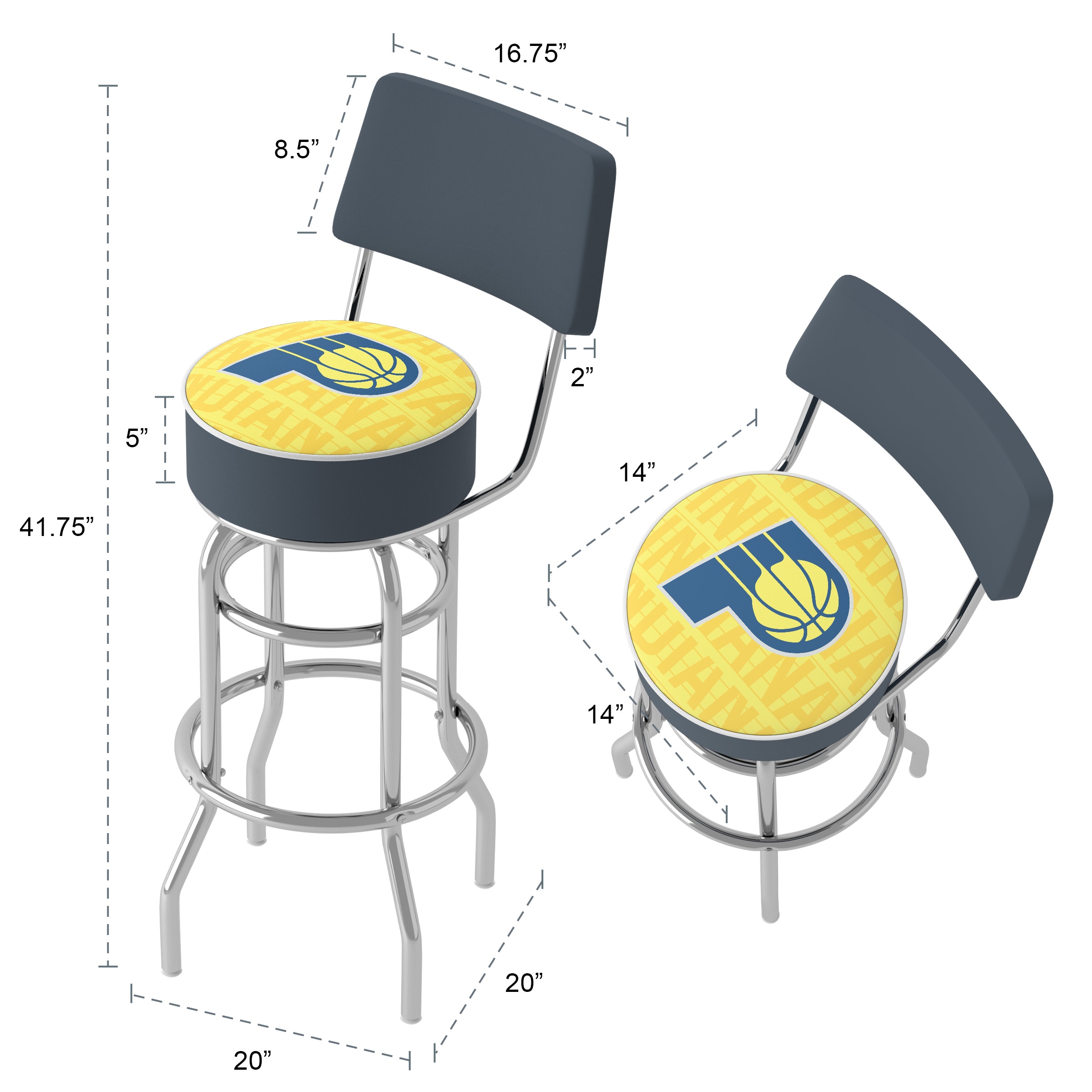 Trademark Gameroom NBA1100-IP3-TWN stools - View #6