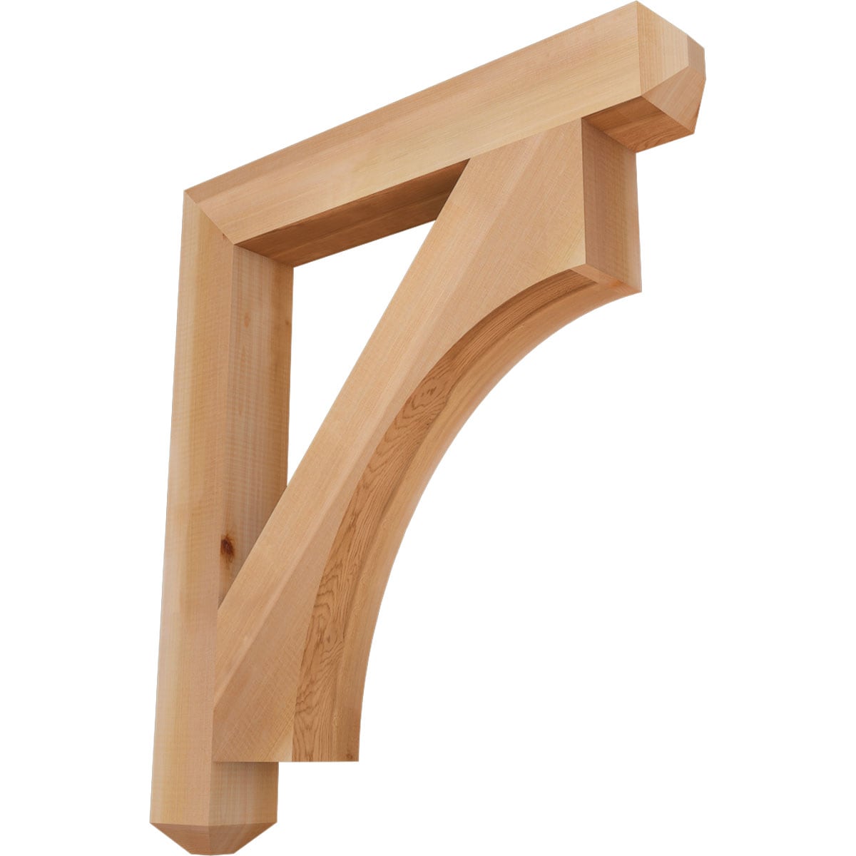 Ekena Millwork BKT04X28X32WTL04SWR Westlake craftsman smooth 3-1/2-in x 28-in x 32-in Western red cedar Brown Wood Standard bracket
