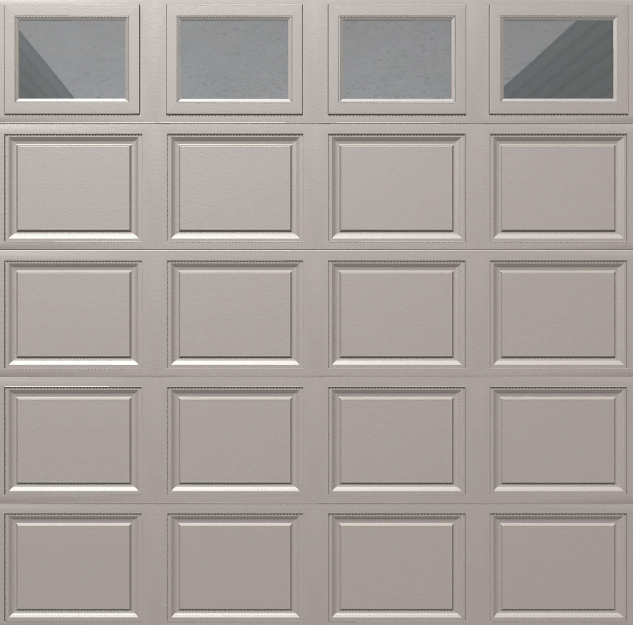 Wayne Dalton WD9100CTPCI98 Classic Steel Model 9100 9-ft x 8-ft Insulated Taupe Single Garage Door with Windows