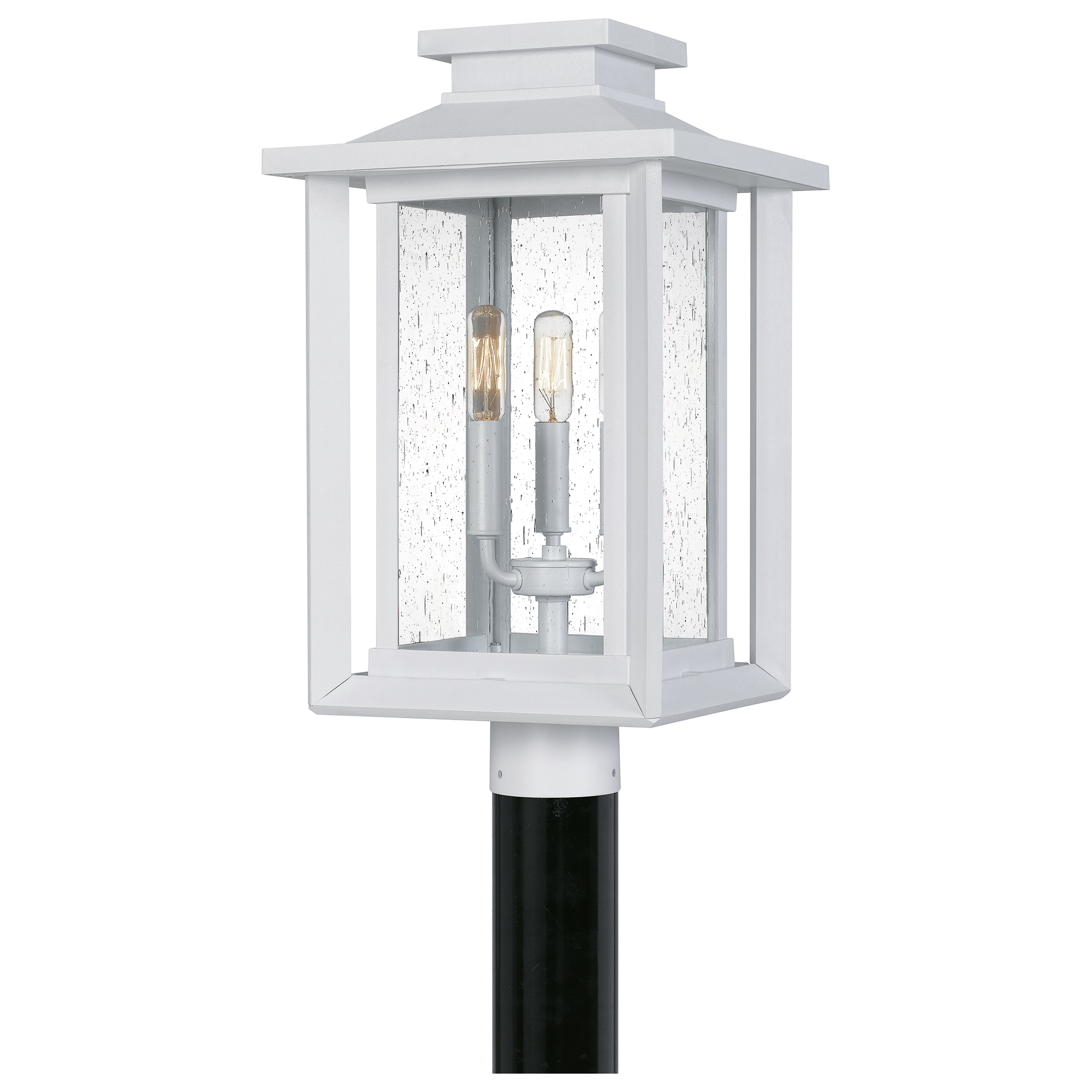 Quoizel WKF9011W Wakefield 19.25-Inches Matte White Transitional Outdoor Light post lantern