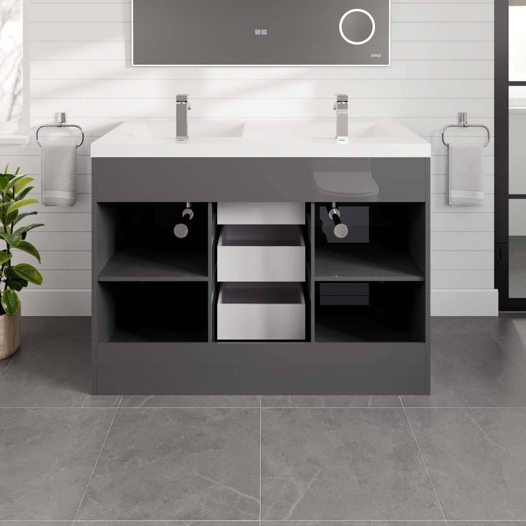 Eviva EVVN12-8-48GR-DS Bath-Vanity-Combo - View #9