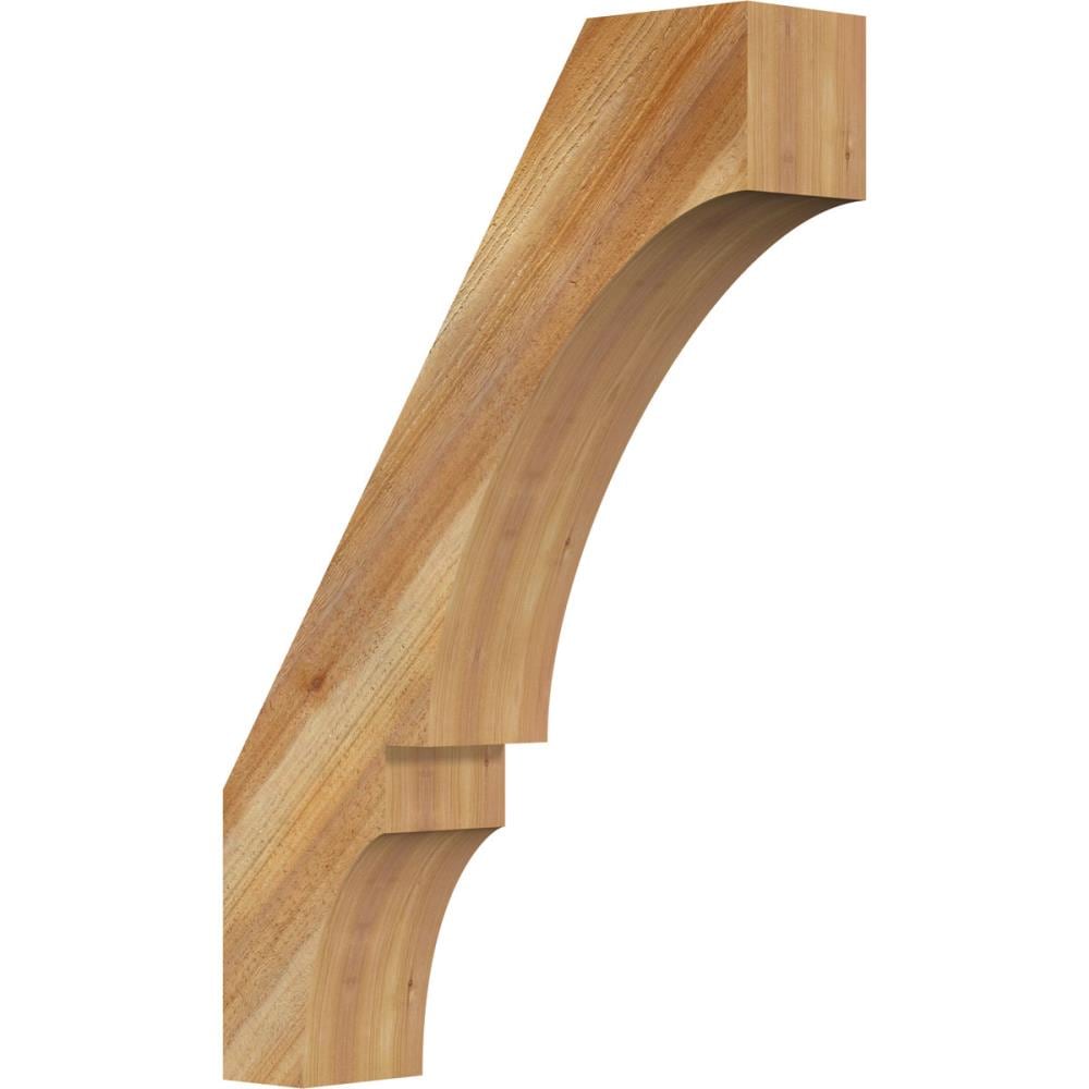 Ekena Millwork BRC06X24X36BOA00RWR 6-in x 24-in x 36-in Western Red Cedar Unfinished Wood Balboa Rough Sawn Knee Brace