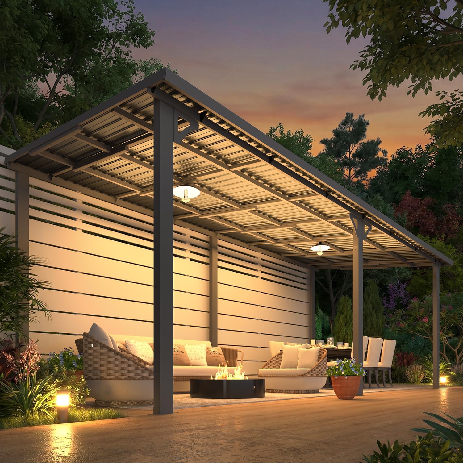 AECOJOY 16594BK-LS02 Wood-Resin-Gazebos - View #5