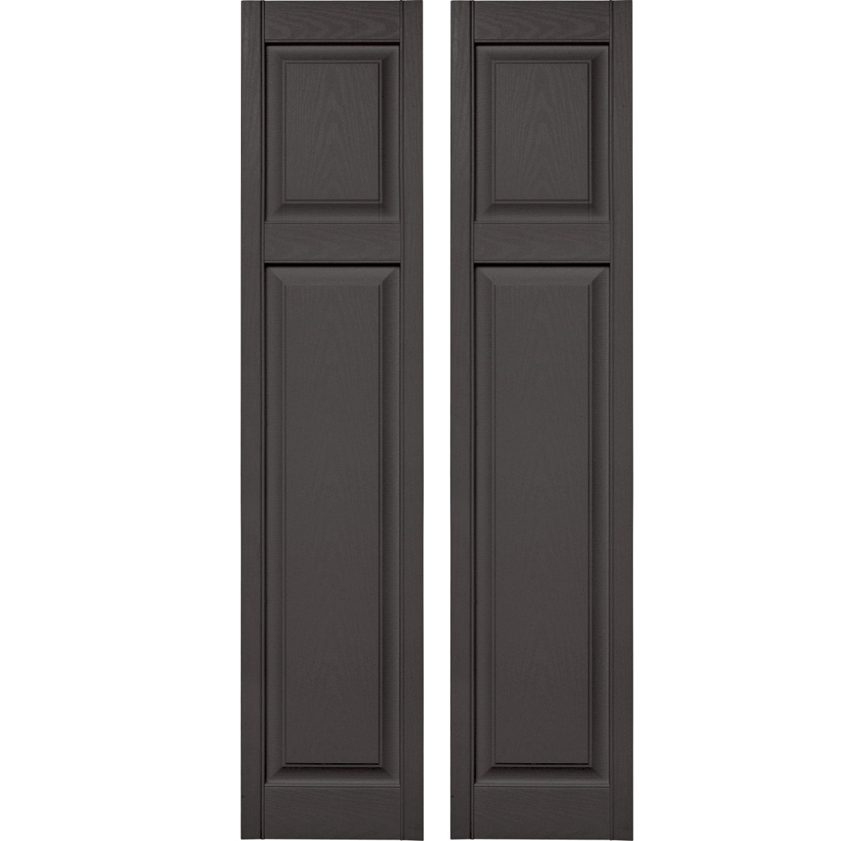 Vantage V4714167018 14.75-in W x 66.75-in H Charcoal Raised panel Exterior Shutters ( 1 -Pack )