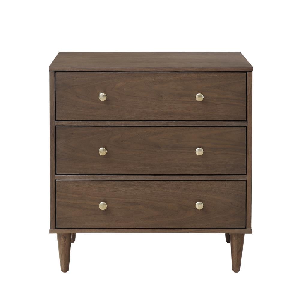 Accentrics Home DS-D374-009 Brown Poplar 3-Drawer Accent Chest