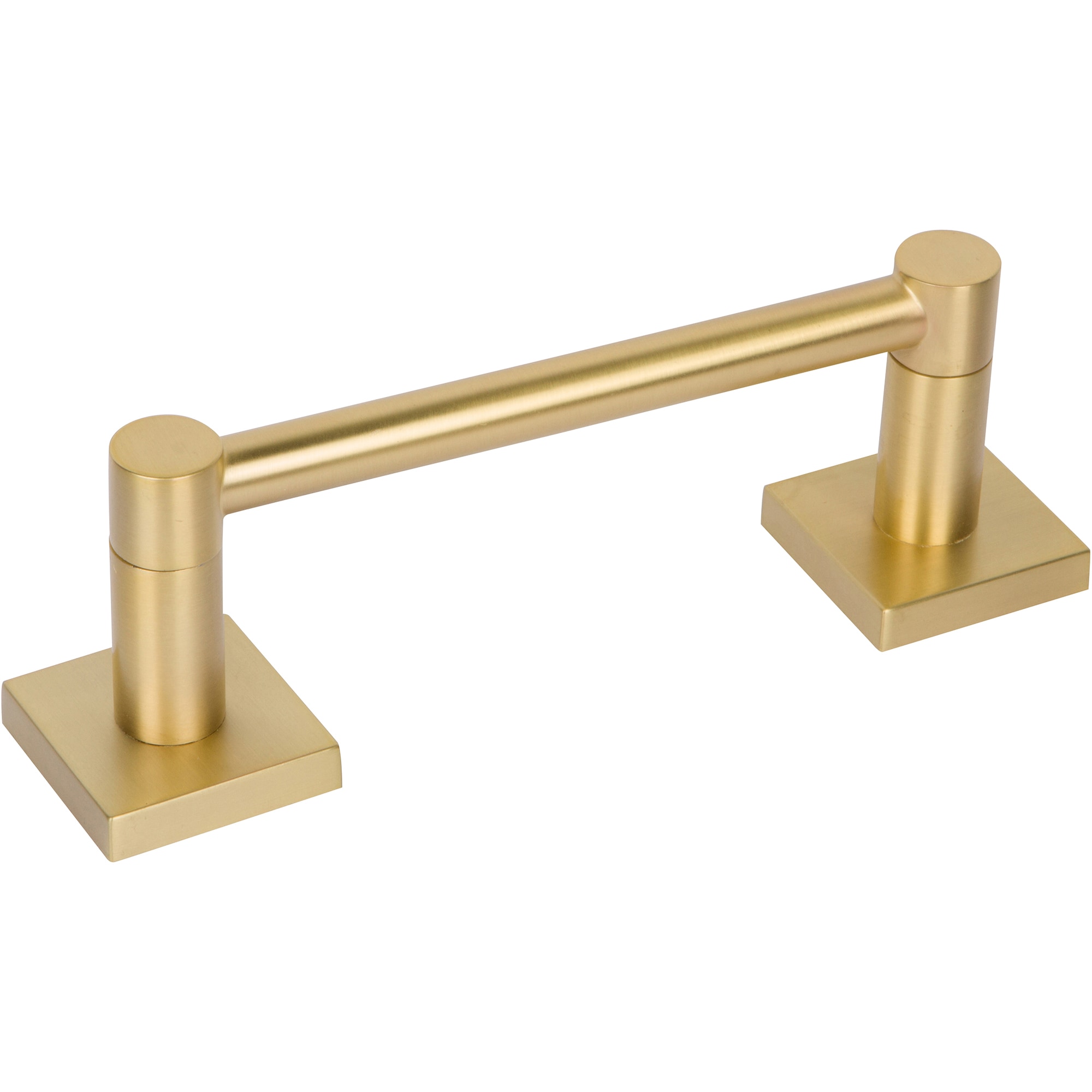 Delaney Hardware 510400 1100 Series Satin Brass Wall mount Spring-loaded Toilet Paper Holder 1 -Rolls with Storage