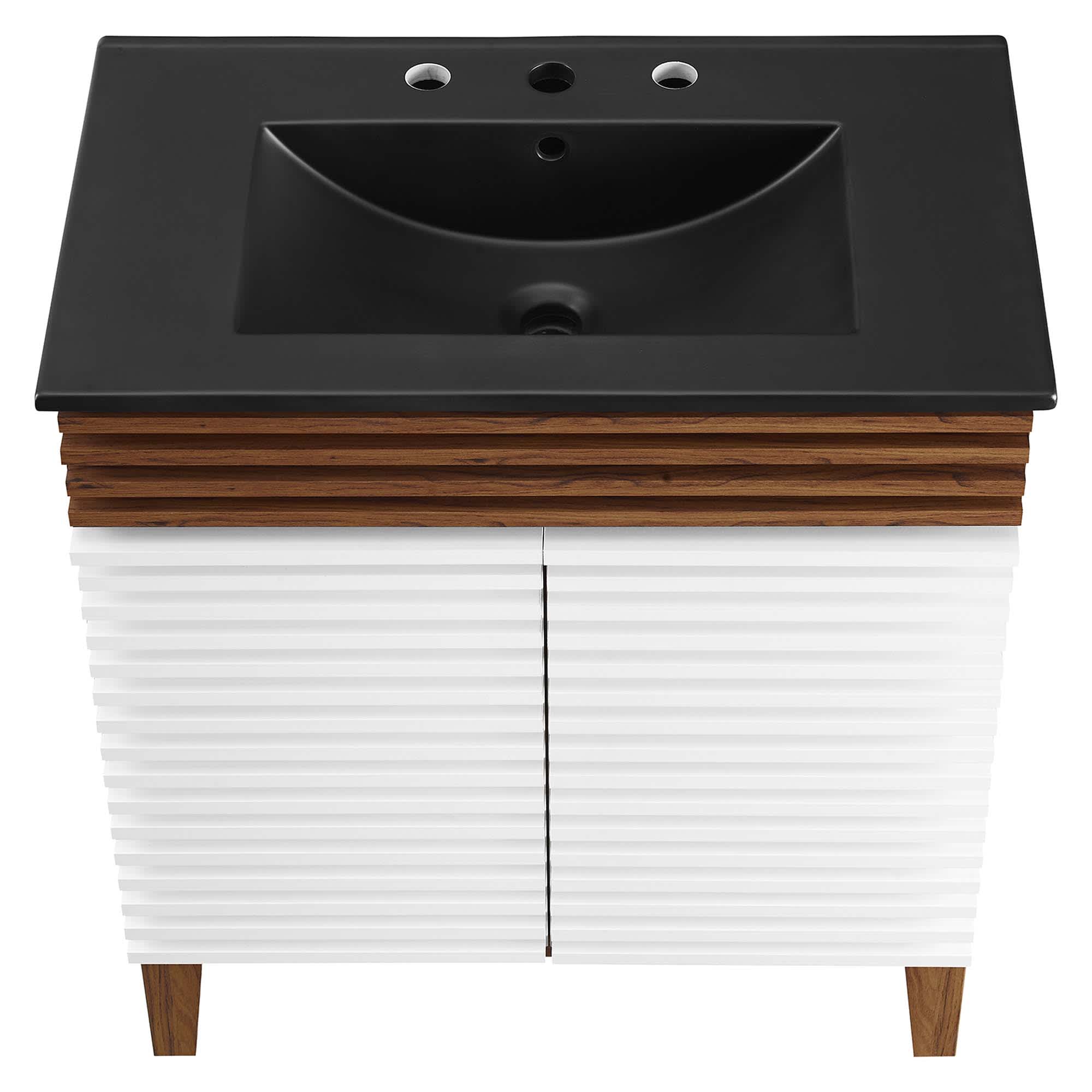Modway EEI-5418-WHI-WAL-BLK Bath-Vanity-Combo - View #8