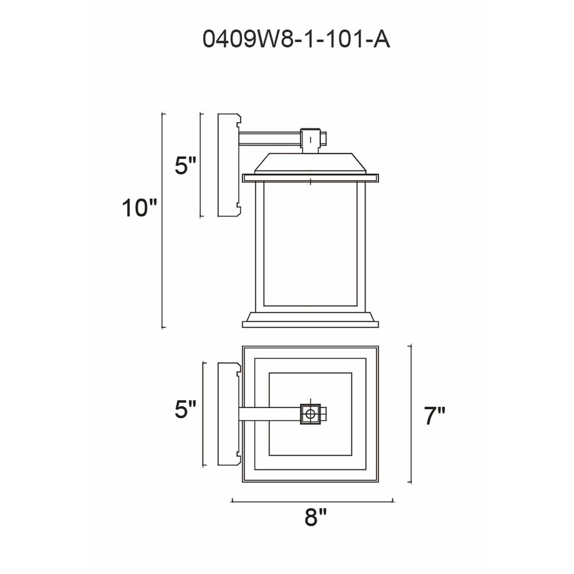 CWI Lighting 0409W8-1-101 Outdoor-Wall-Lighting - View #10