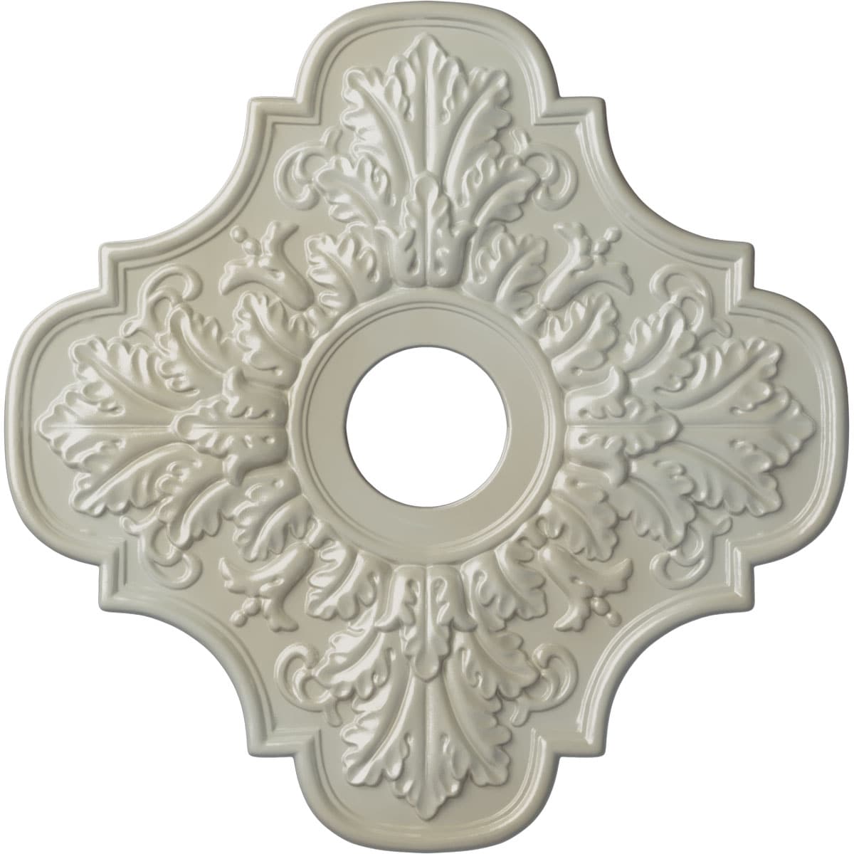 Ekena Millwork CM17PEFBS Peralta 17.75-in W x 17.75-in L Painted Flash Blue Polyurethane Whole Ceiling Medallion