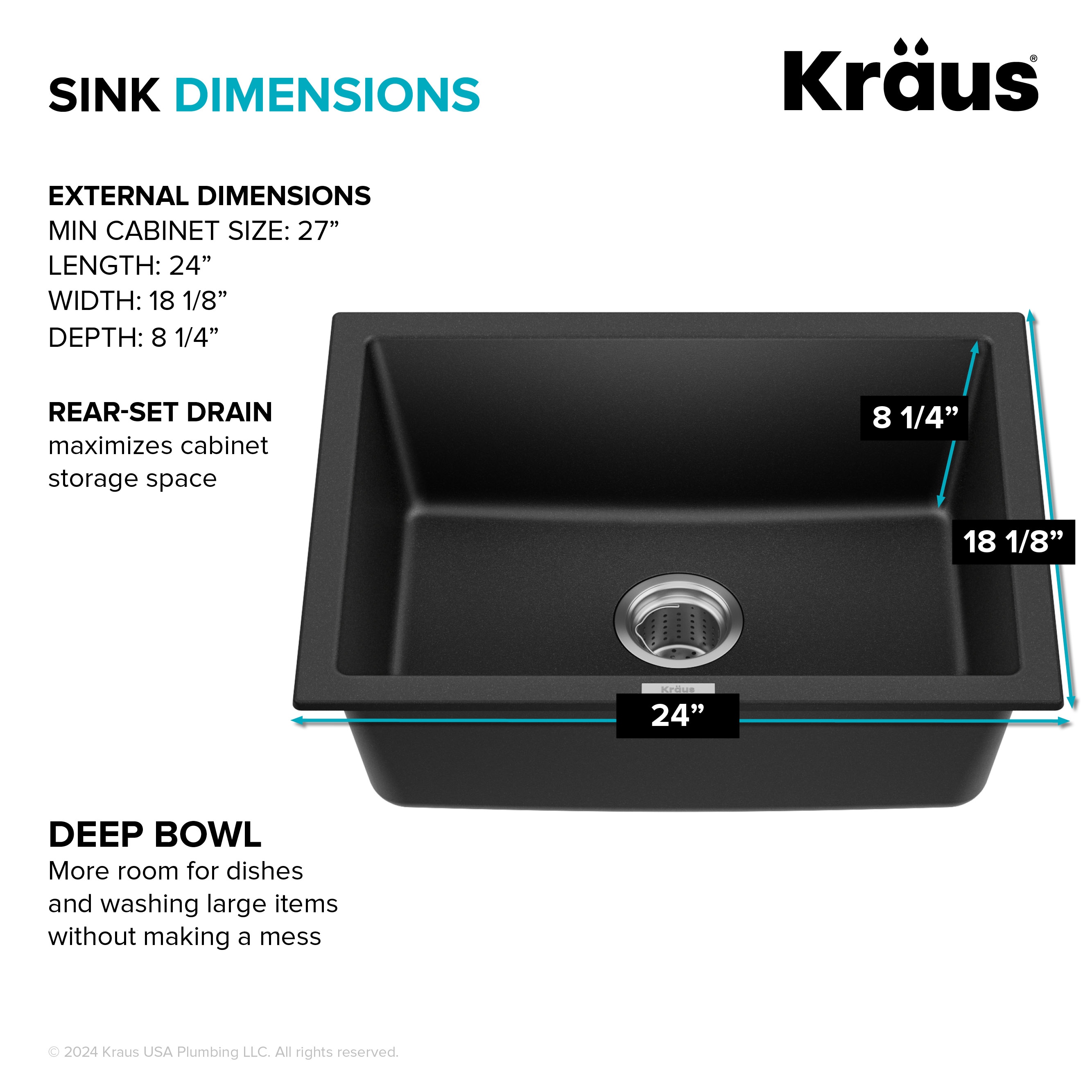 Kraus KGD-410B Kitchen-Sinks - View #6