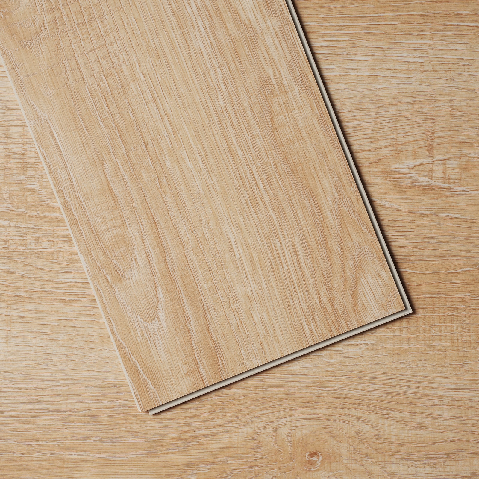 Tinyhomie Interlocking Vinyl Floor Tiles 48 x 7.3 inch 10 Tiles 5.5mm Thick Snap Together Natural Wood Grain DIY Flooring for Kitchen Dining Room Bedrooms and Bathrooms Easy for Home Decor #LW-JA-P468337T3