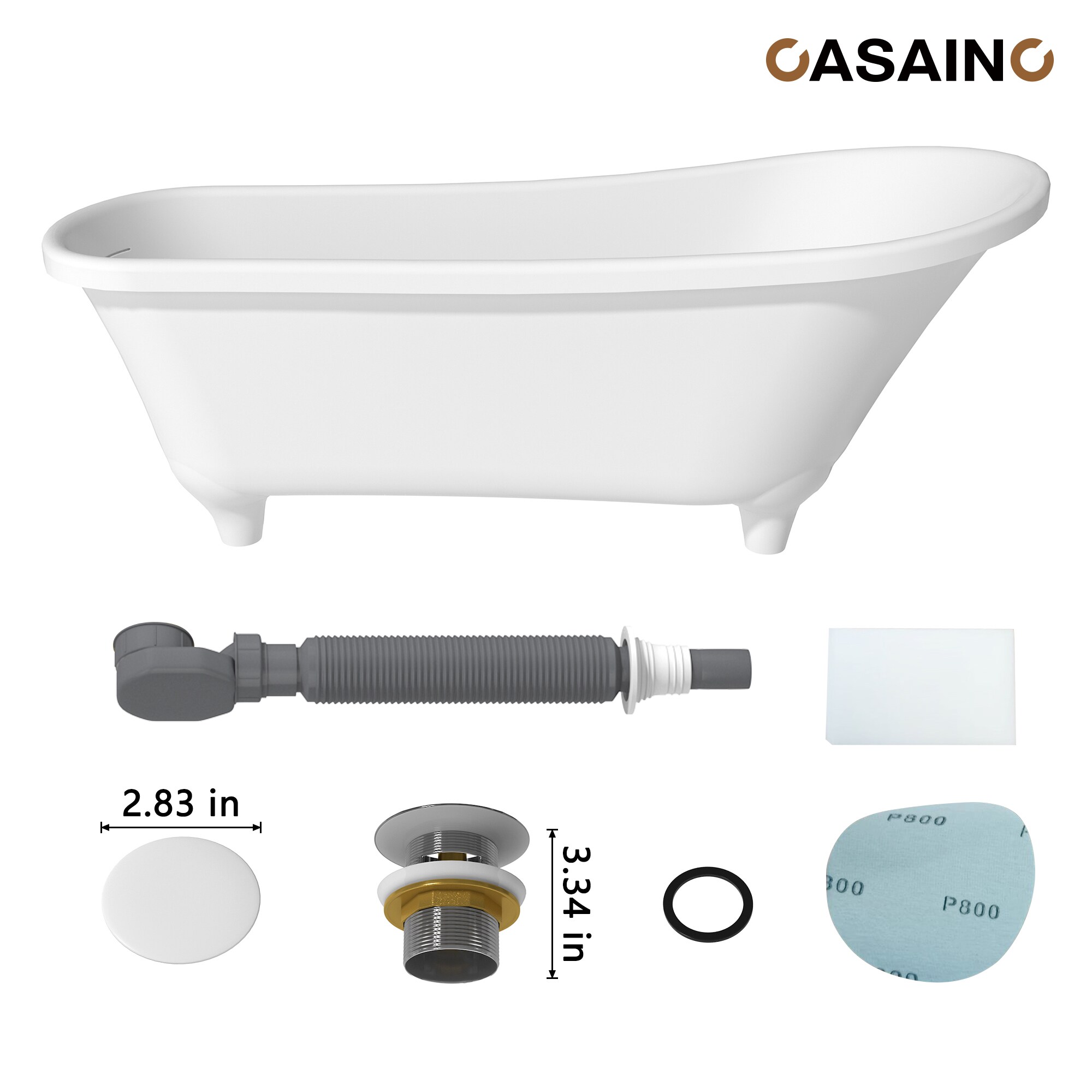 CASAINC CA06002S69MW bathtubs - View #12