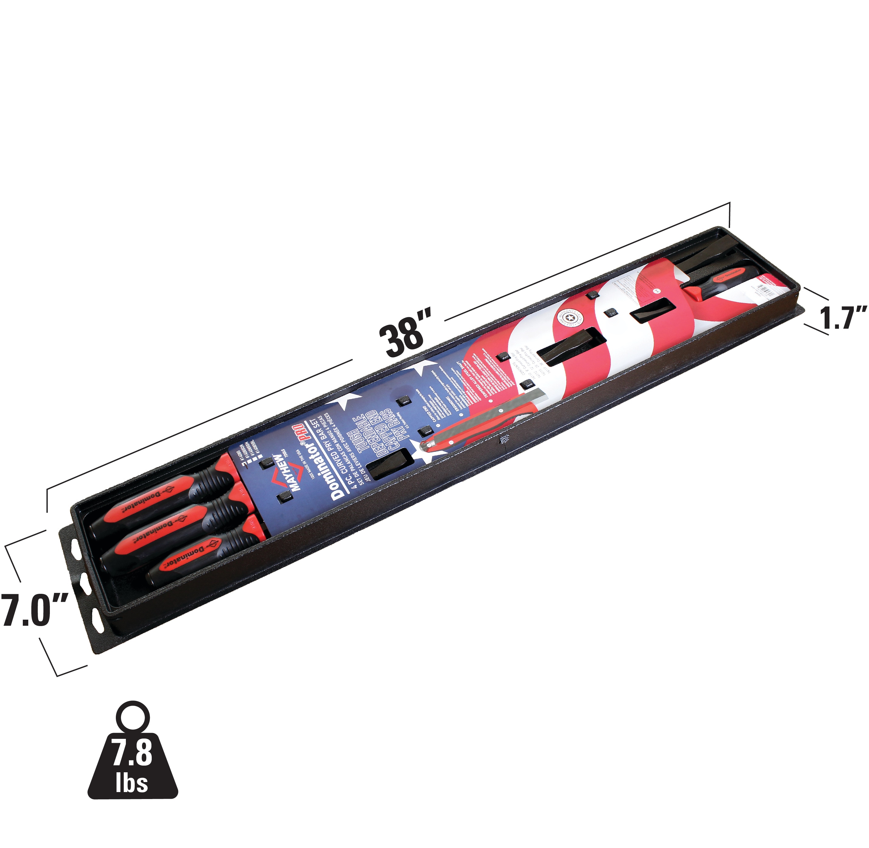 Mayhew Dominator 39.75-in Steel Pry Bar Set