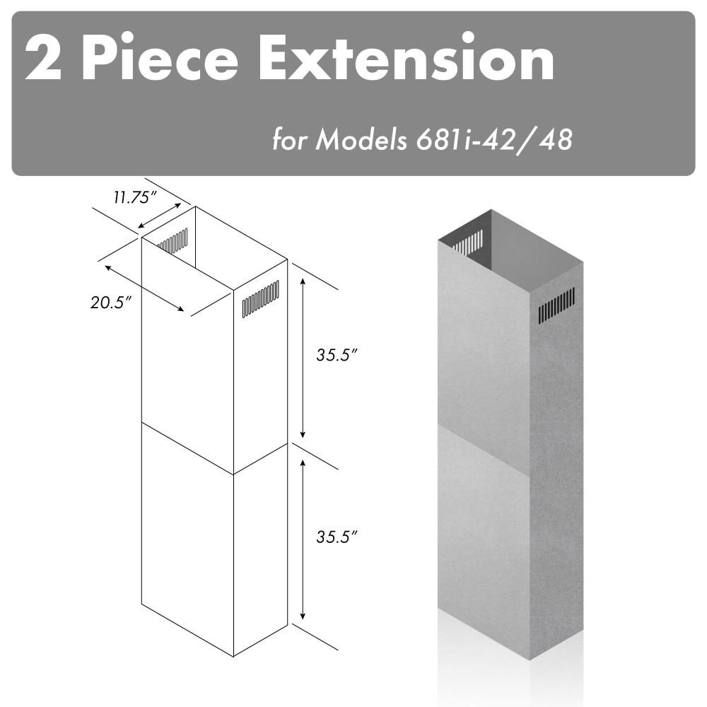 ZLINE KITCHEN & BATH 2PCEXT-681I-42/48