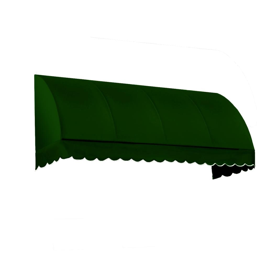Awntech RS22-8F Savannah 100.5-in Wide x 24-in Projection x 31-in Height Fabric Forest Green Striped Fixed Patio Awning