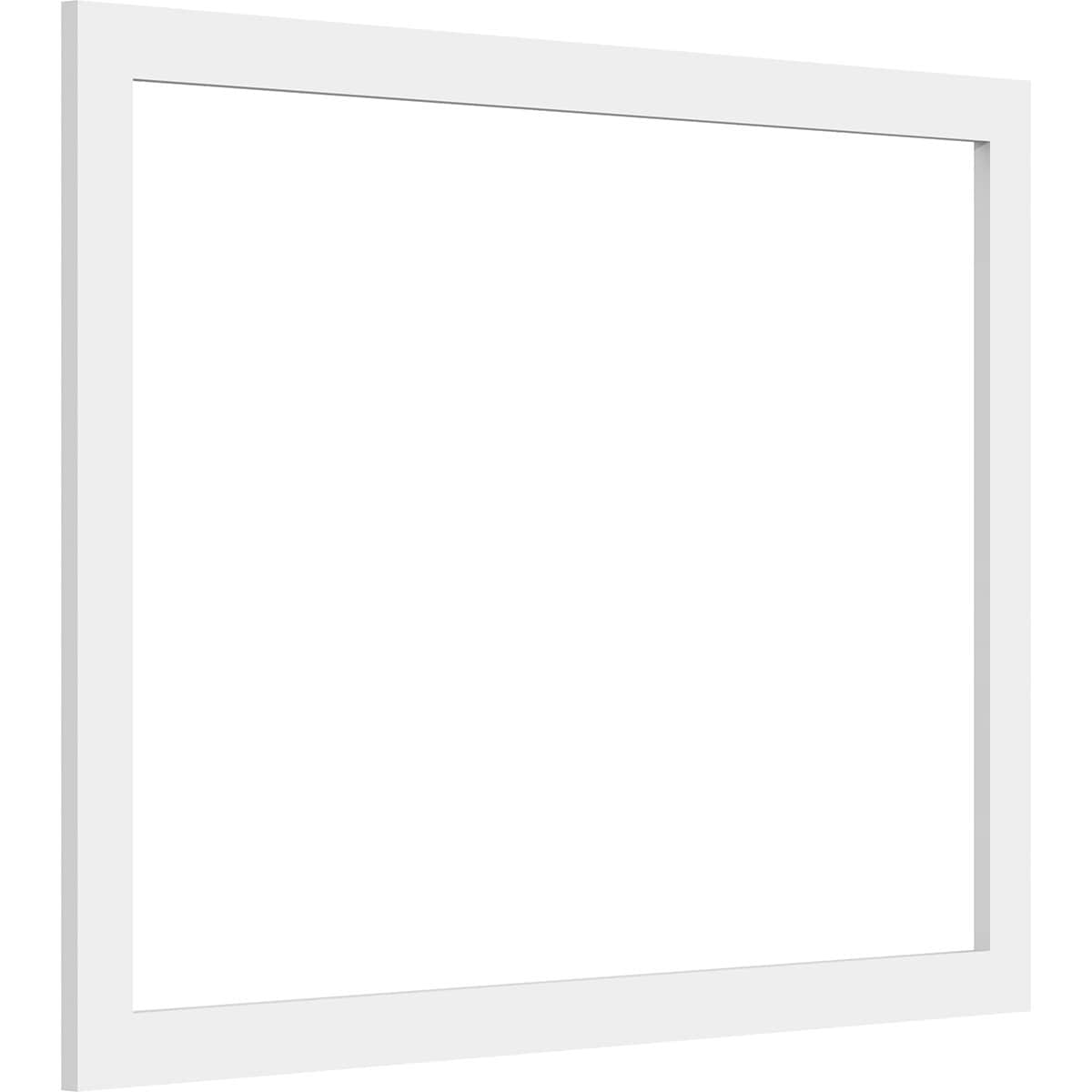 Ekena Millwork WALP30X22X037PRE 30-in x 22-in Smooth Paintable/Stainable White PVC Fretwork Wall Panel (