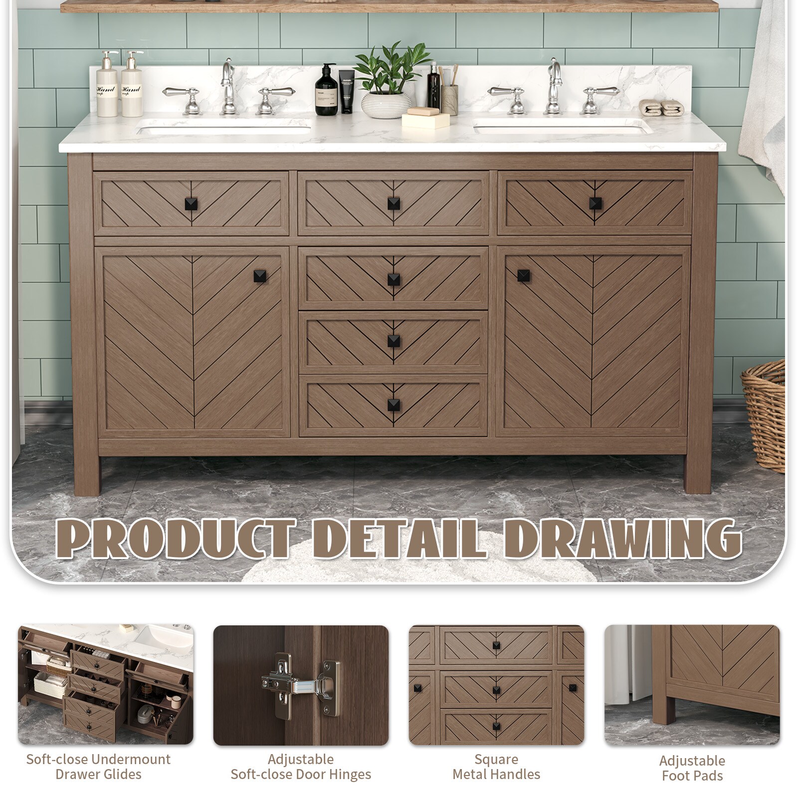 VOUA SAF-MEWEYS-DG Bath-Vanity-Combo - View #6