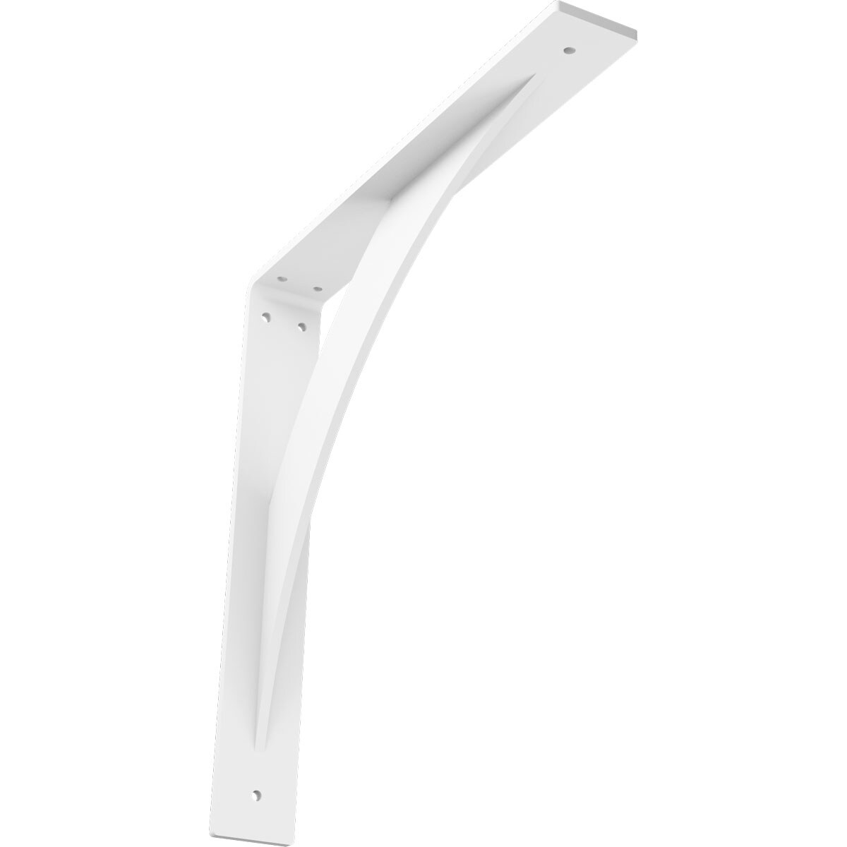 Ekena Millwork BKTM02X14X14LEPWH Legacy 14-in x 2-in x 14-in Primed Steel Countertop support bracket