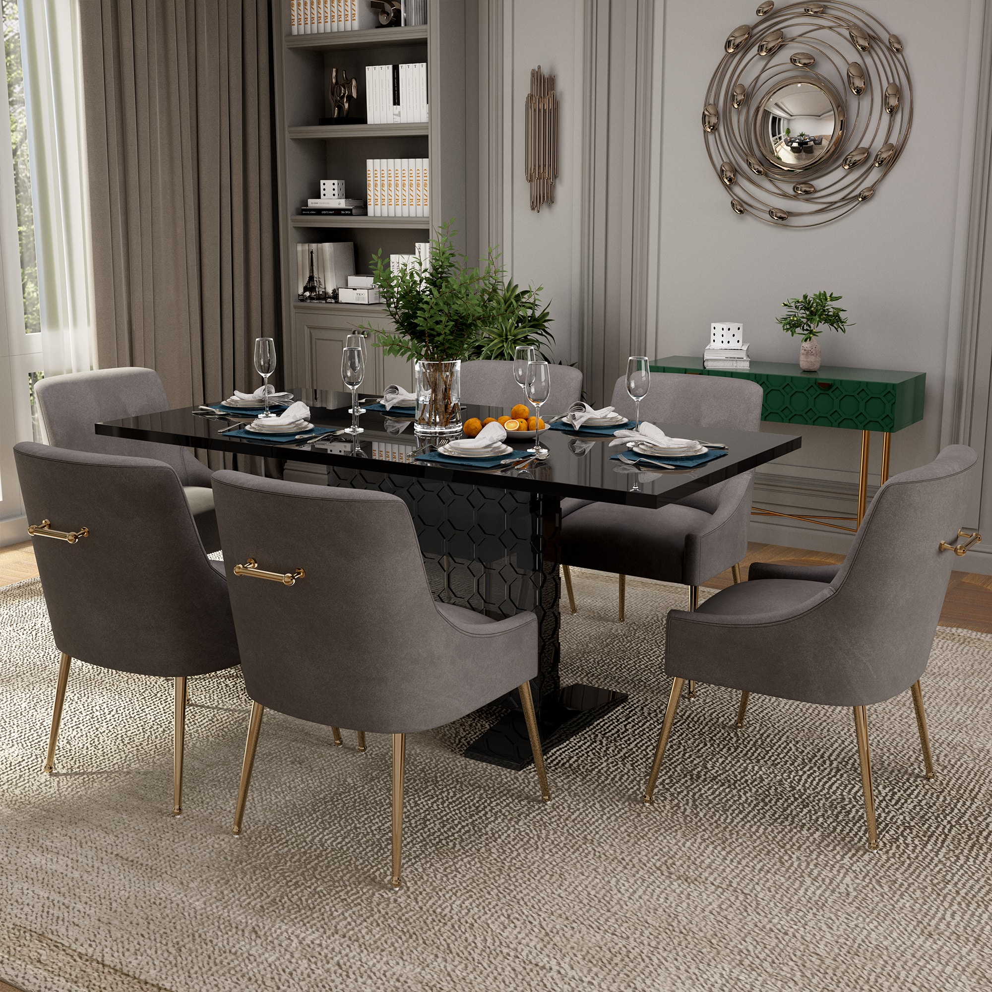 Clihome CL-ST1-BK700GY Dining-Sets - View #4