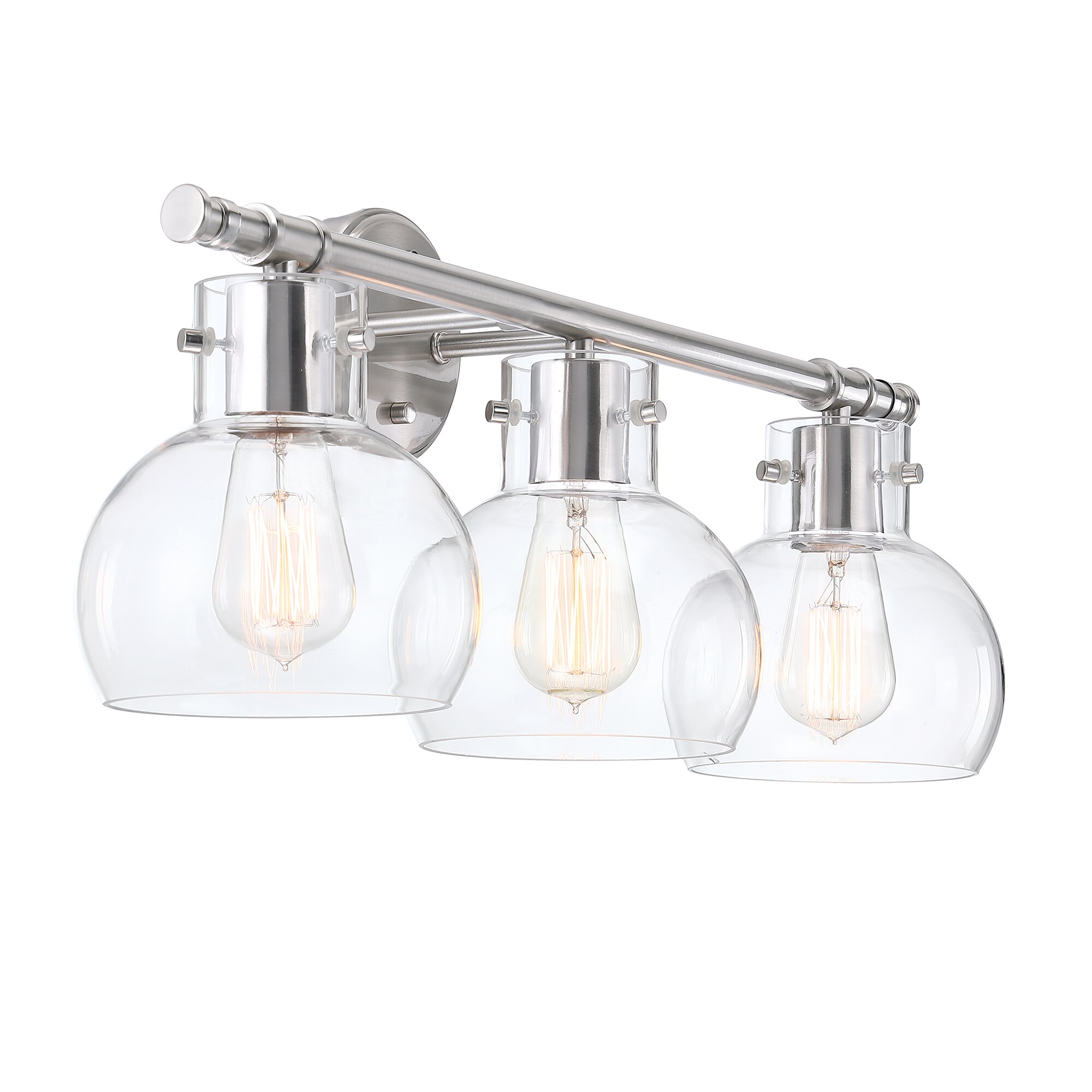 Forclover ALTCH-003 3-Light Nickle Vanity Light with Shade